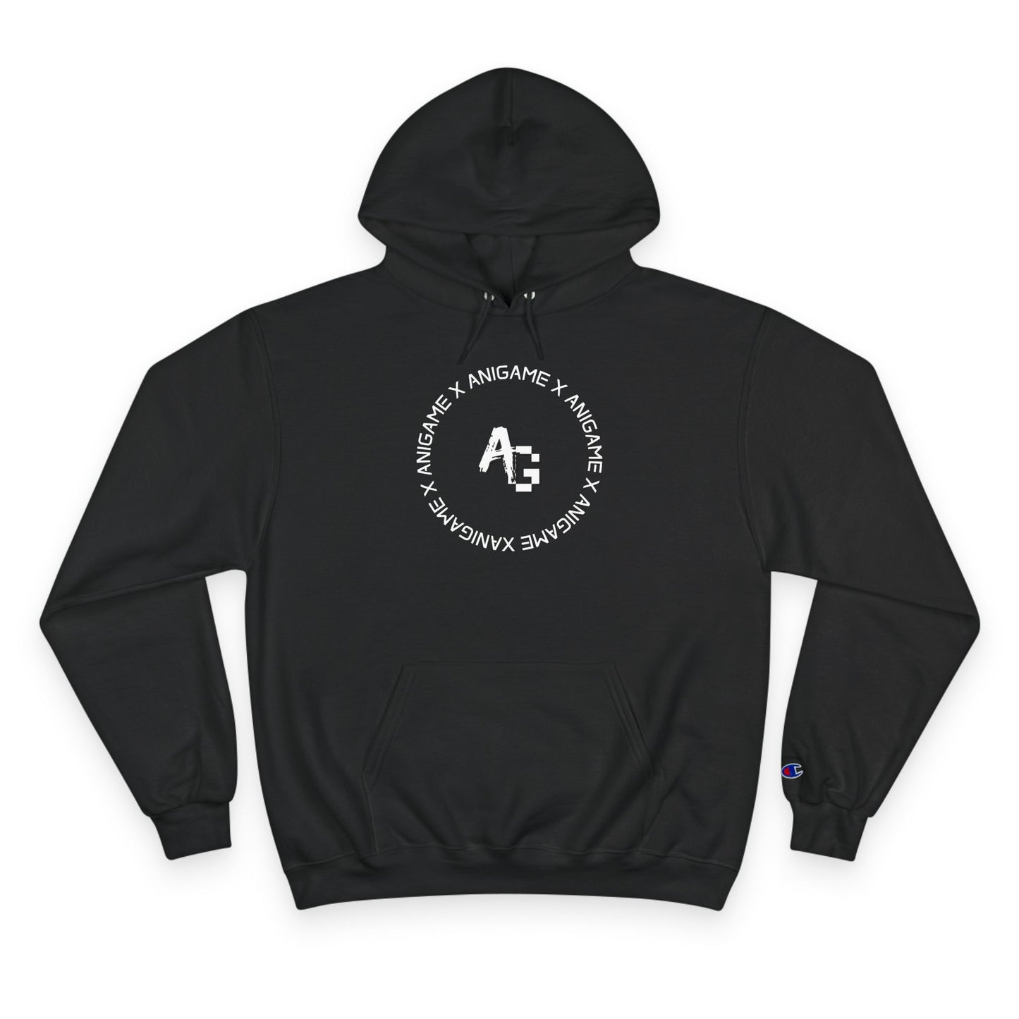 AniGame X Champion Hoodie | Level Up Style, Cozy Streetwear, Perfect Gift for Friends, Relaxed Aesthetic, Casual Wear