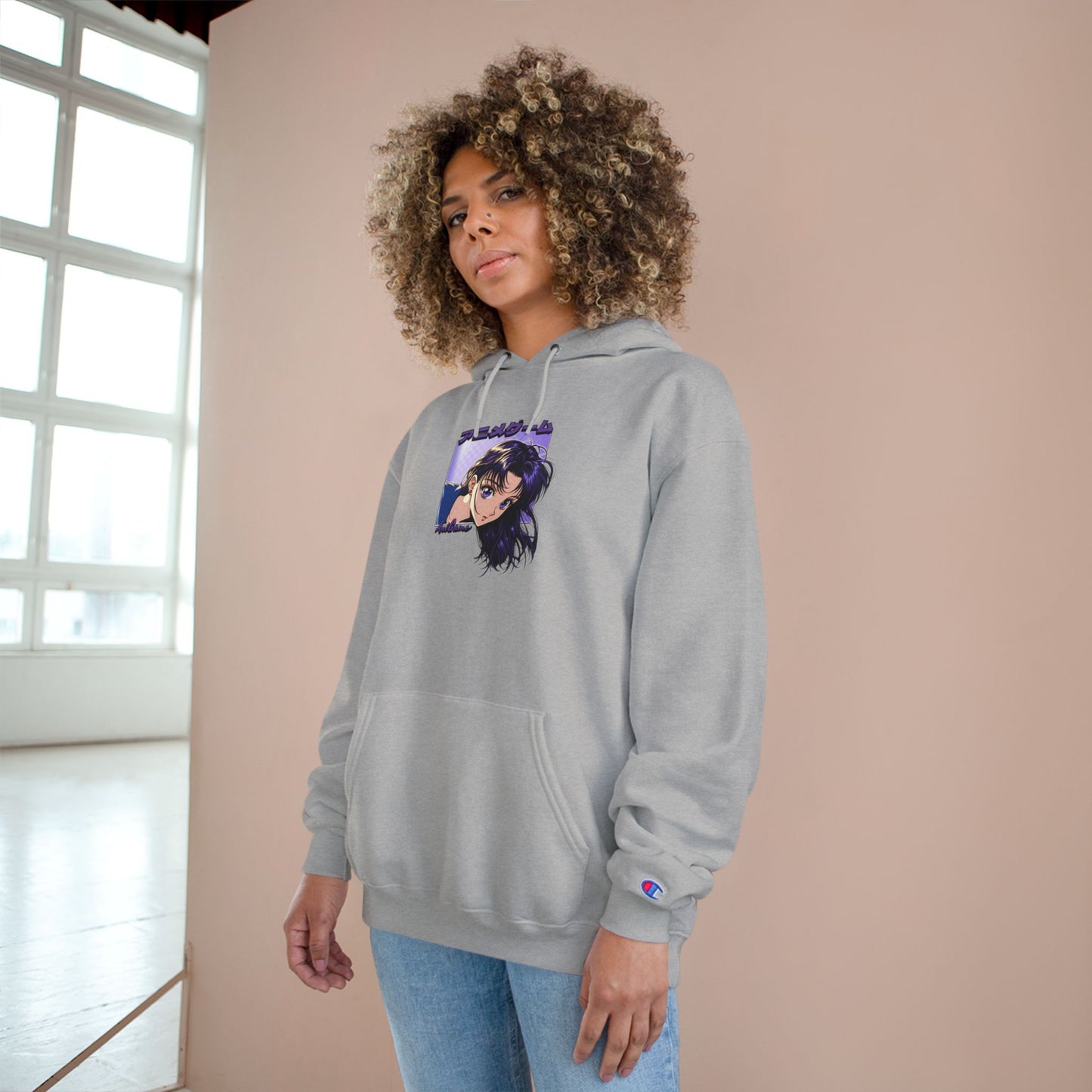 AniGame X Champion “CURIOUS PURPLE” Hoodie