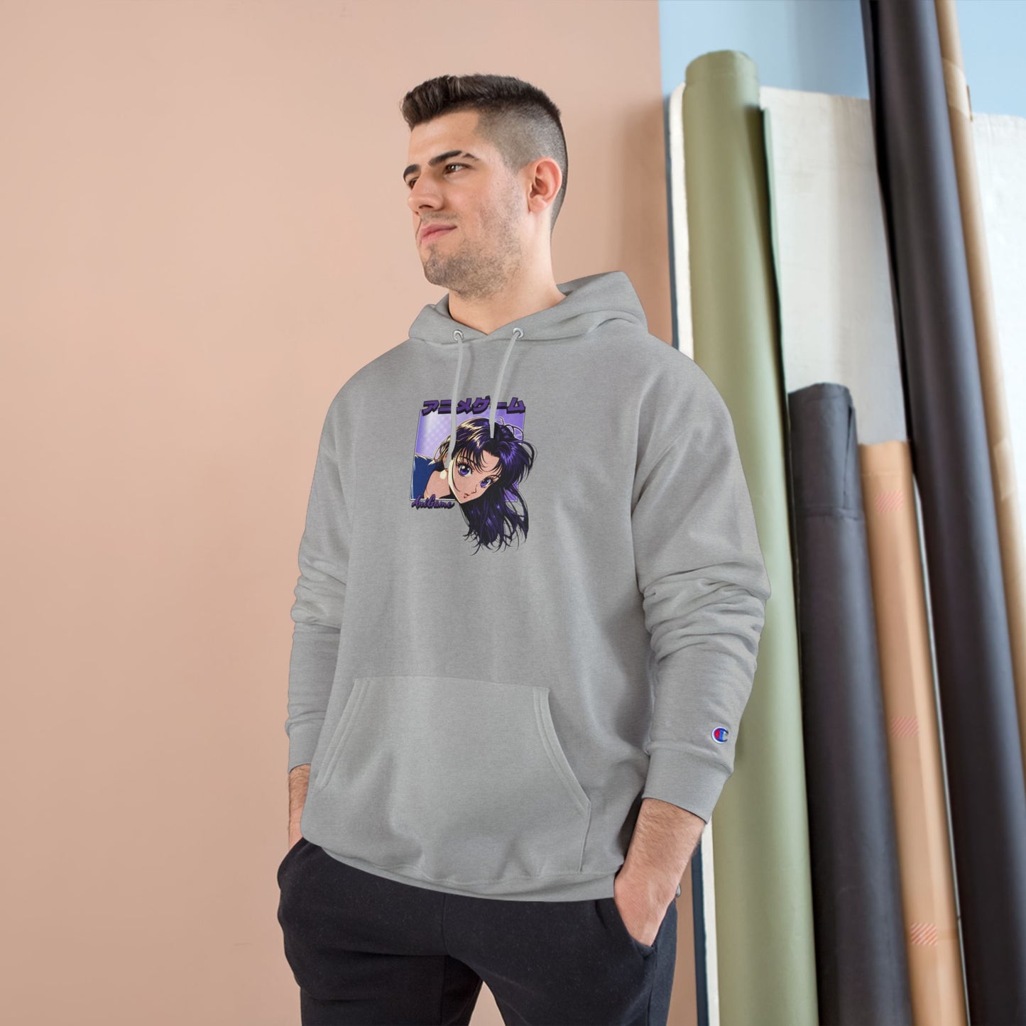 AniGame X Champion “CURIOUS PURPLE” Hoodie