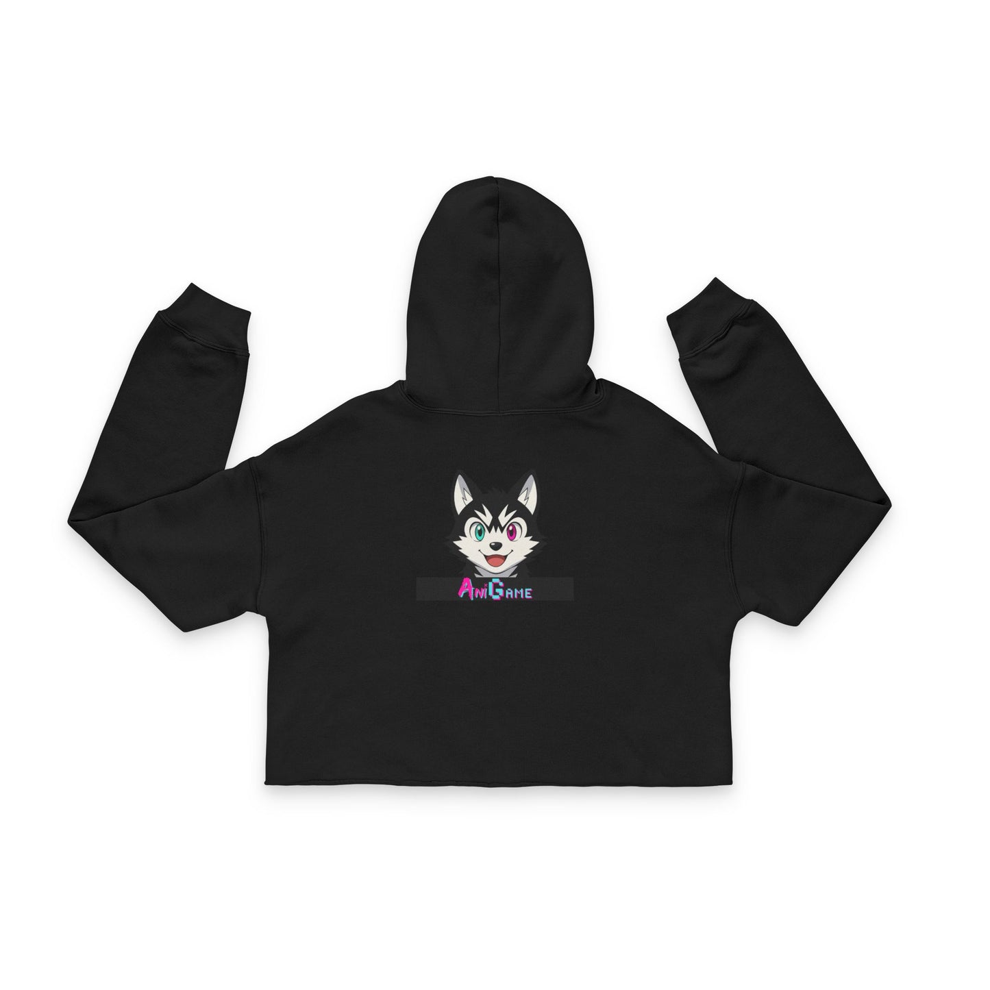 AniGame “Kyro The Wolf” Women's Cropped Hoodie