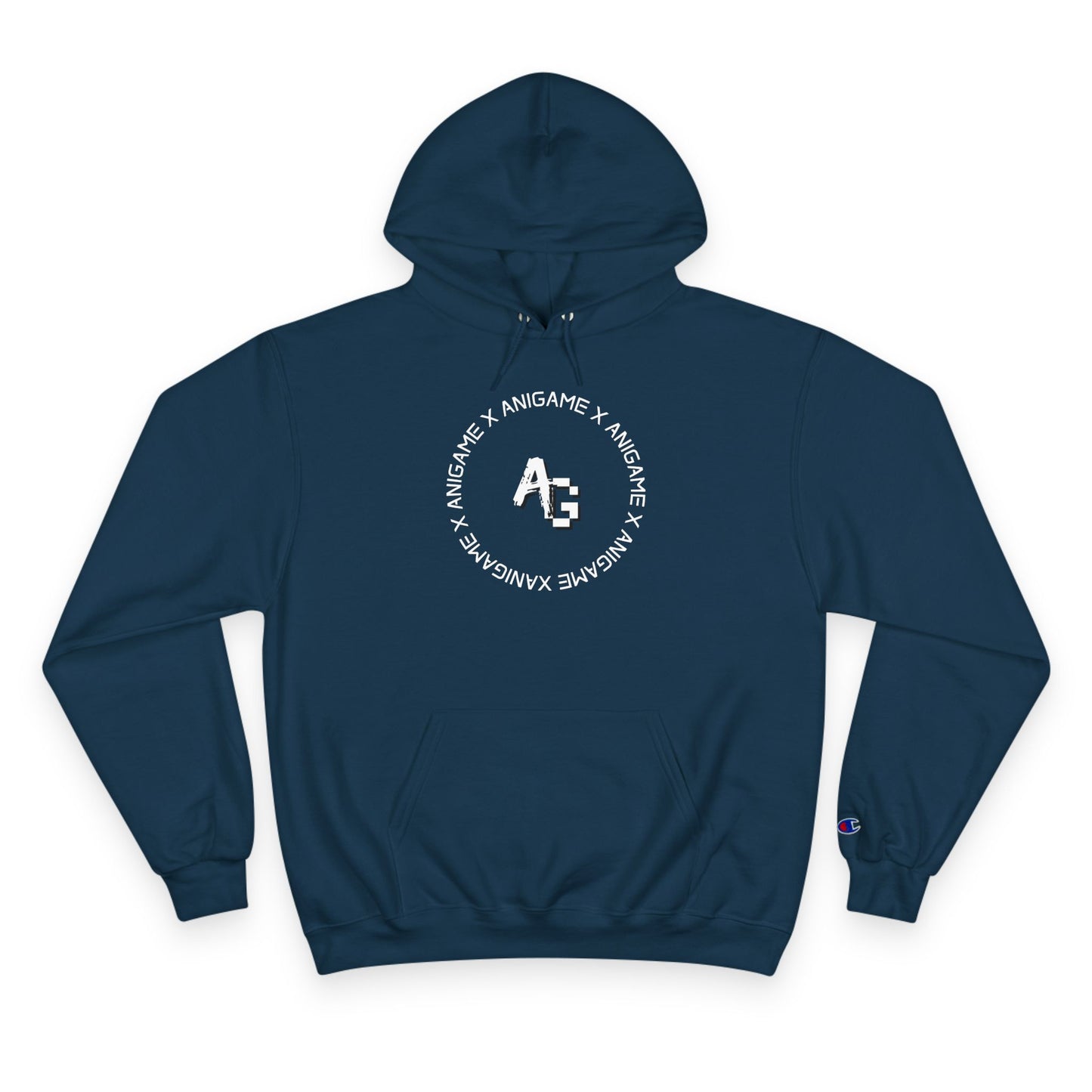 AniGame X Champion Hoodie | Level Up Style, Cozy Streetwear, Perfect Gift for Friends, Relaxed Aesthetic, Casual Wear