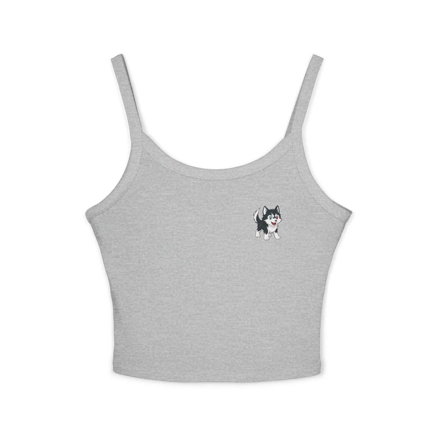 Cute Husky Graphic Women's Tank Top - Summer Fashion, Dog Lover Gift, Casual Wear, Beach Outfit, Everyday Comfort