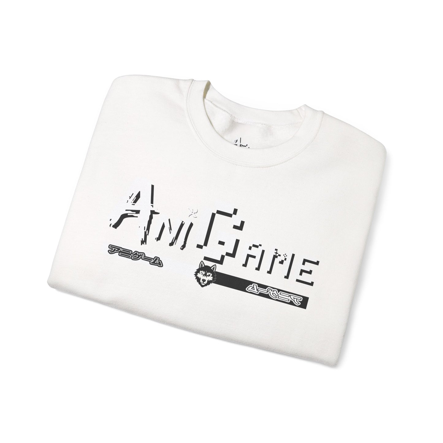 AniGame Unisex Crewneck Sweatshirt, Cozy Fashion, Graphic Sweatshirt, Gifts for Gamers, Streetwear Style