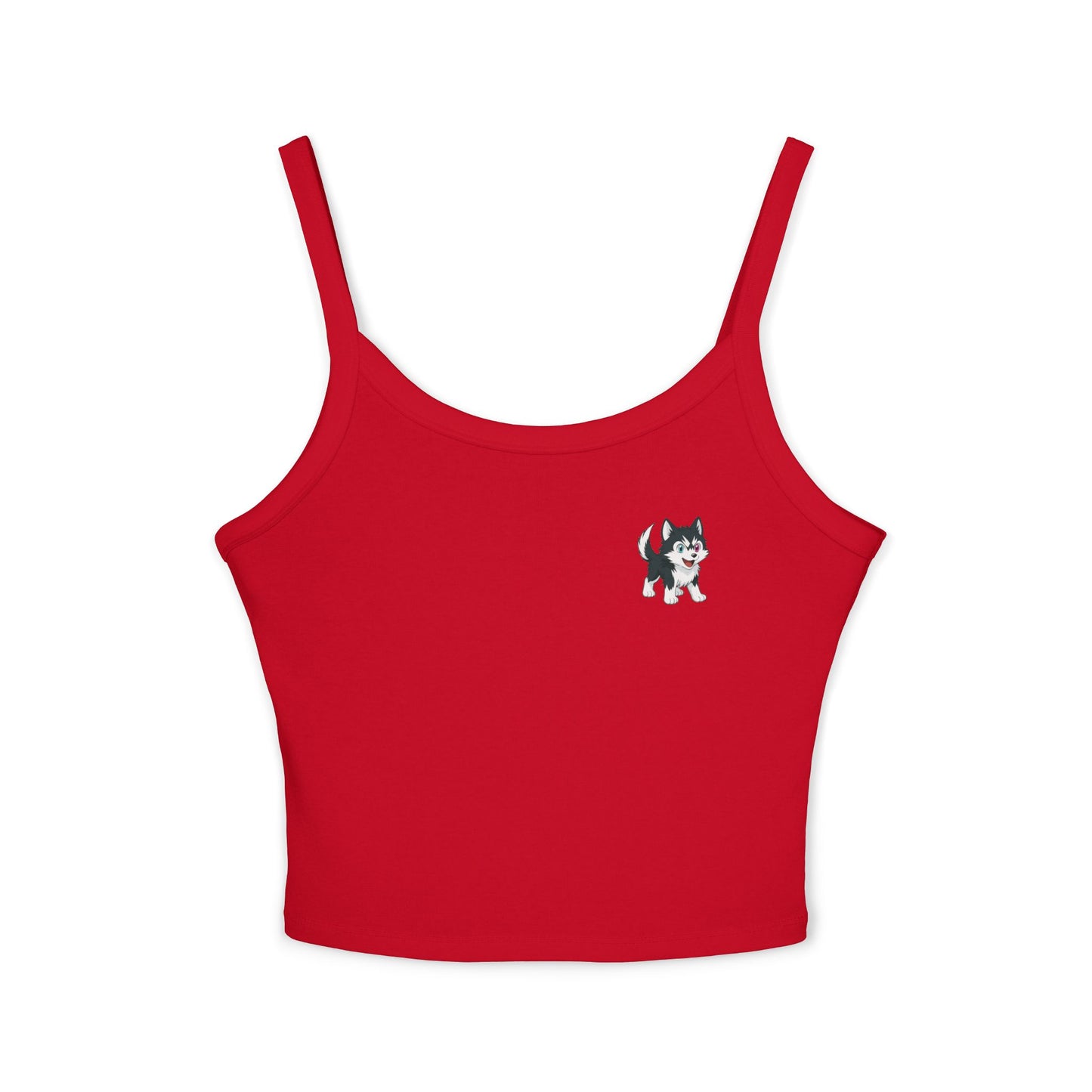 Cute Husky Graphic Women's Tank Top - Summer Fashion, Dog Lover Gift, Casual Wear, Beach Outfit, Everyday Comfort