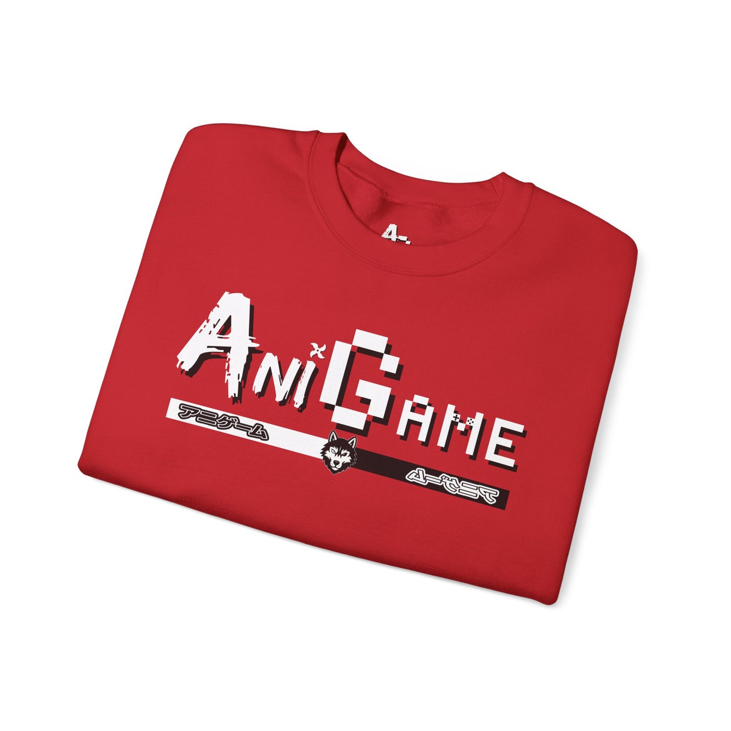 AniGame Unisex Crewneck Sweatshirt, Cozy Fashion, Graphic Sweatshirt, Gifts for Gamers, Streetwear Style