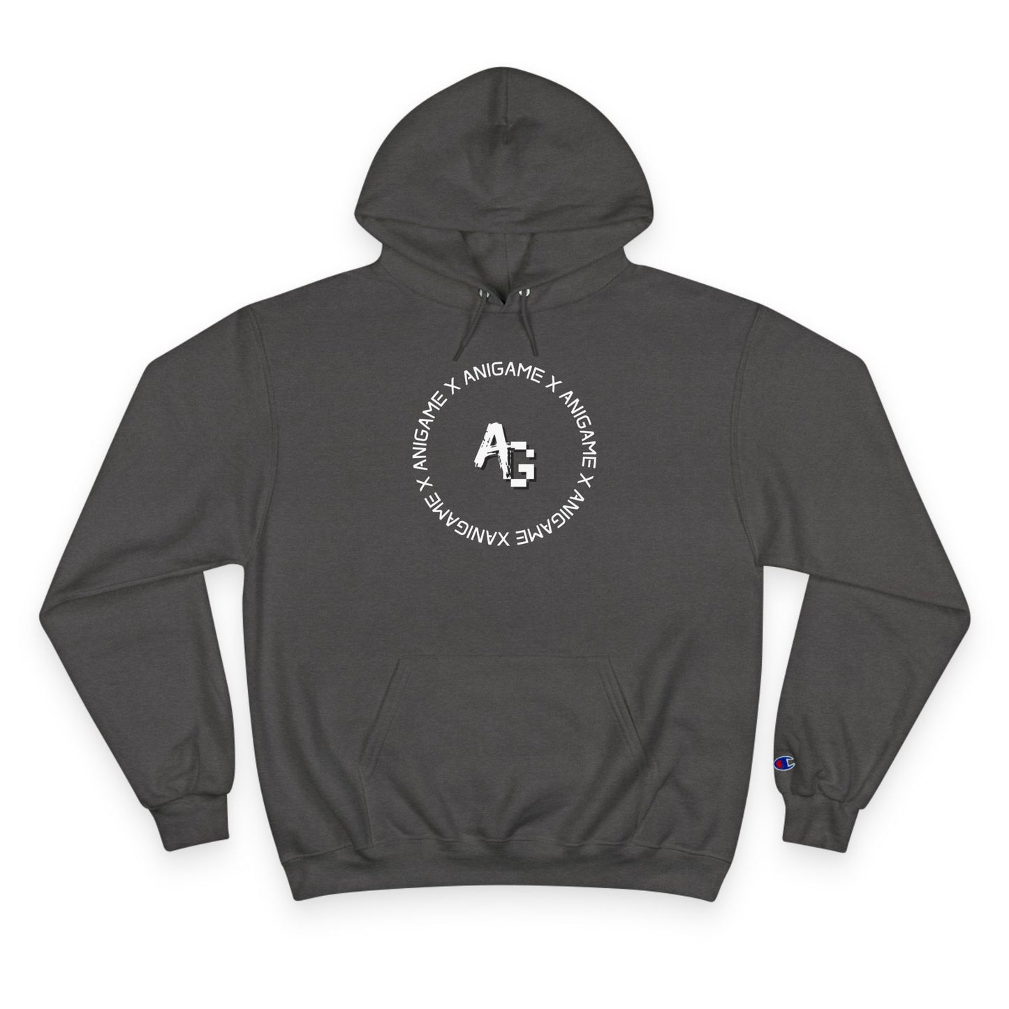 AniGame X Champion Hoodie | Level Up Style, Cozy Streetwear, Perfect Gift for Friends, Relaxed Aesthetic, Casual Wear