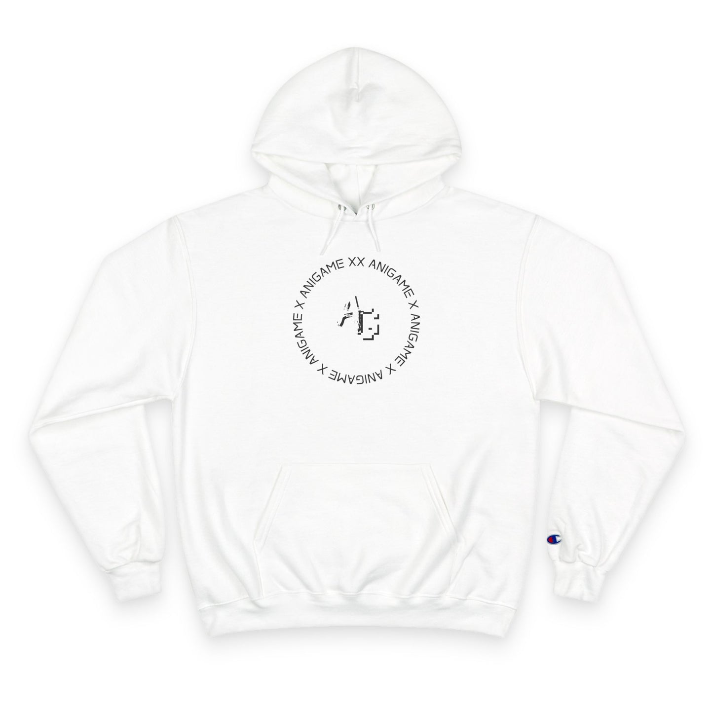 AniGame X Champion Hoodie | Level Up Style, Cozy Streetwear, Perfect Gift for Friends, Relaxed Aesthetic, Casual Wear