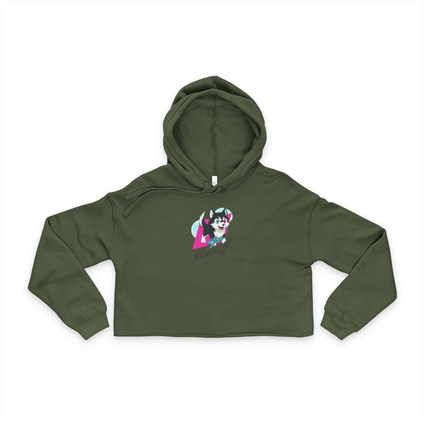 AniGame “Kyro The Wolf” Women's Cropped Hoodie