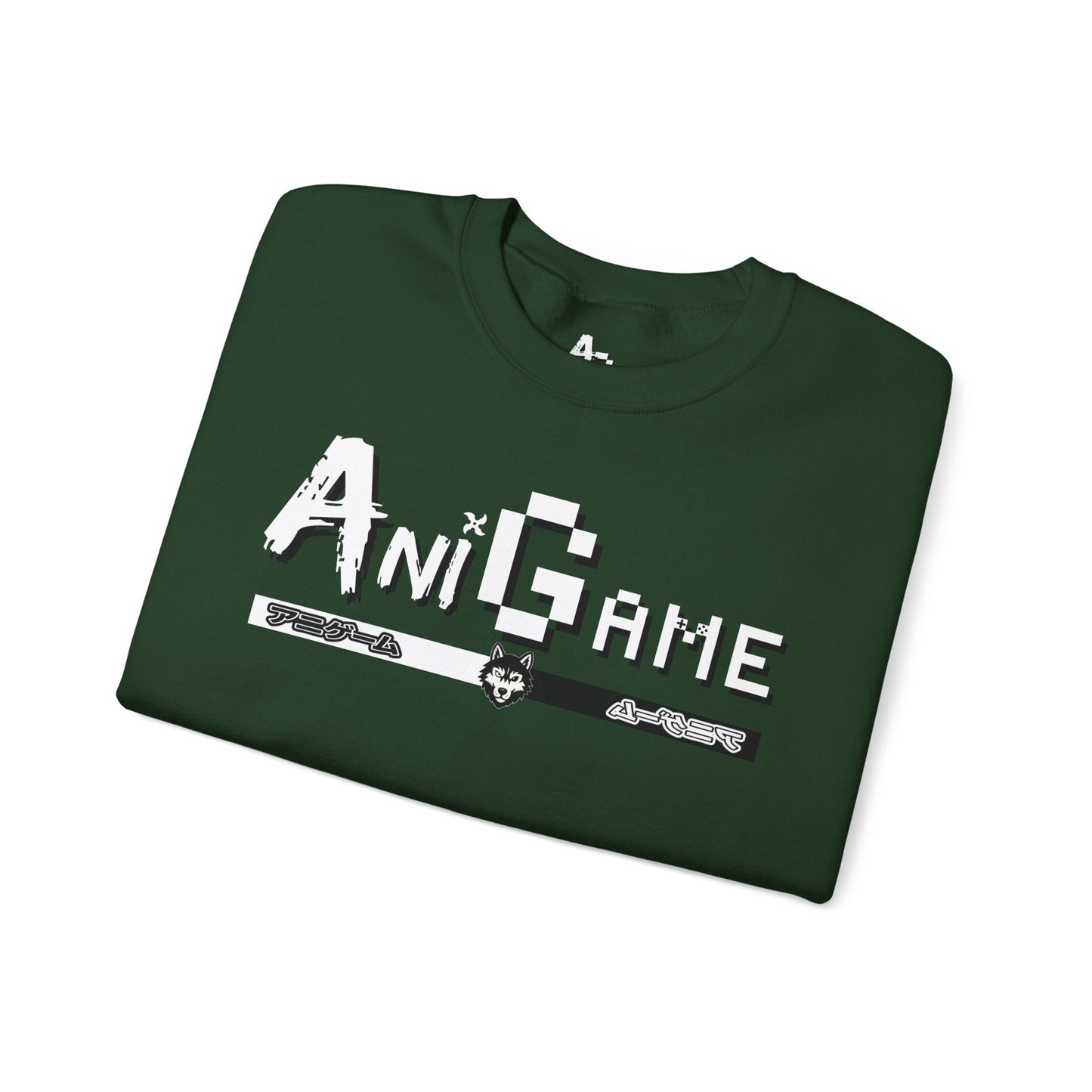 AniGame Unisex Crewneck Sweatshirt, Cozy Fashion, Graphic Sweatshirt, Gifts for Gamers, Streetwear Style
