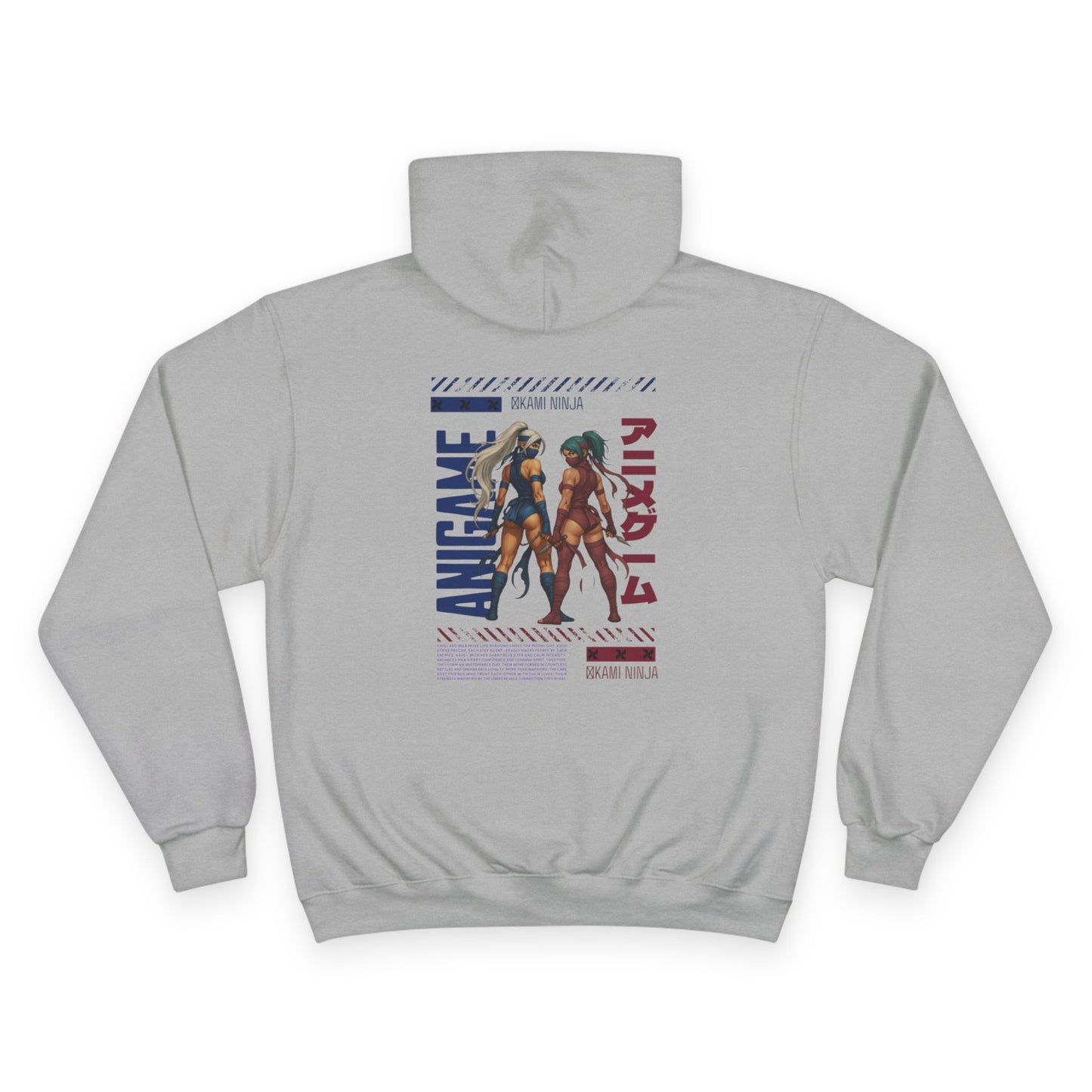 AniGame X Champion Hoodie | Level Up Style, Cozy Streetwear, Perfect Gift for Friends, Relaxed Aesthetic, Casual Wear