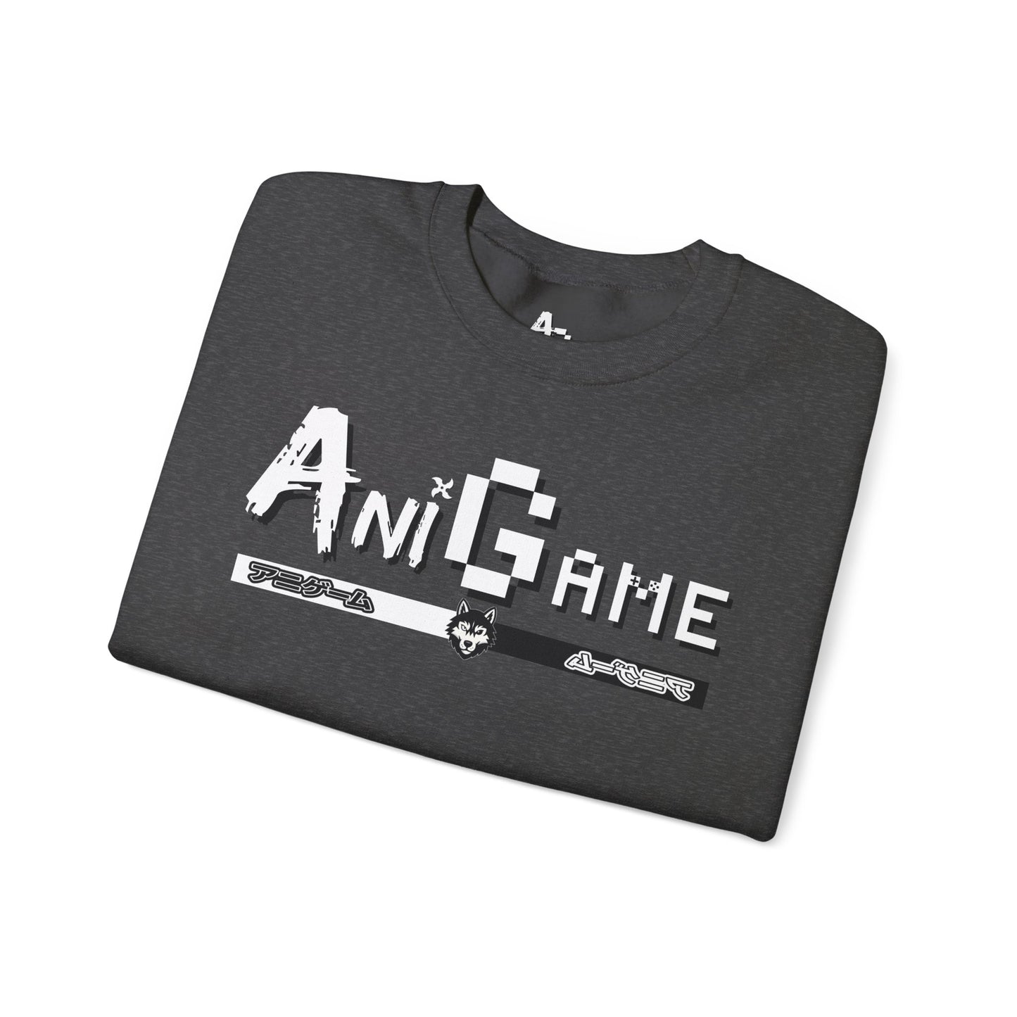 AniGame Unisex Crewneck Sweatshirt, Cozy Fashion, Graphic Sweatshirt, Gifts for Gamers, Streetwear Style