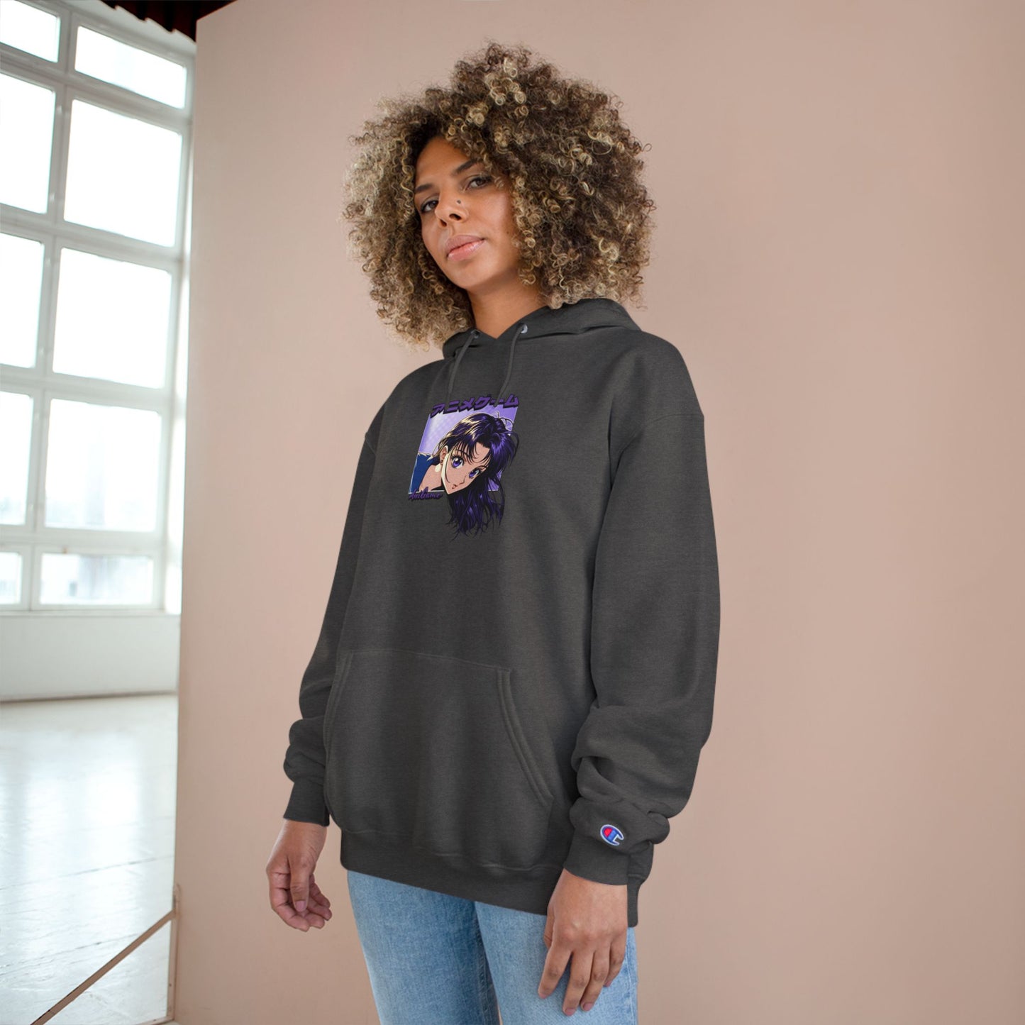 AniGame X Champion “CURIOUS PURPLE” Hoodie