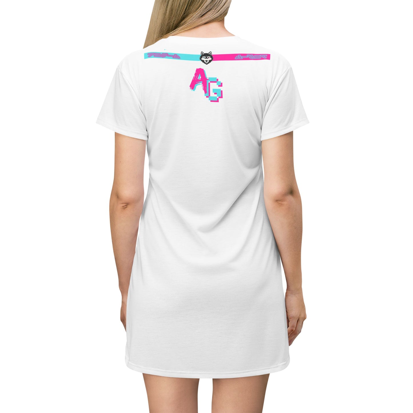 AniGame T-Shirt Dress - Casual and Comfortable Wear