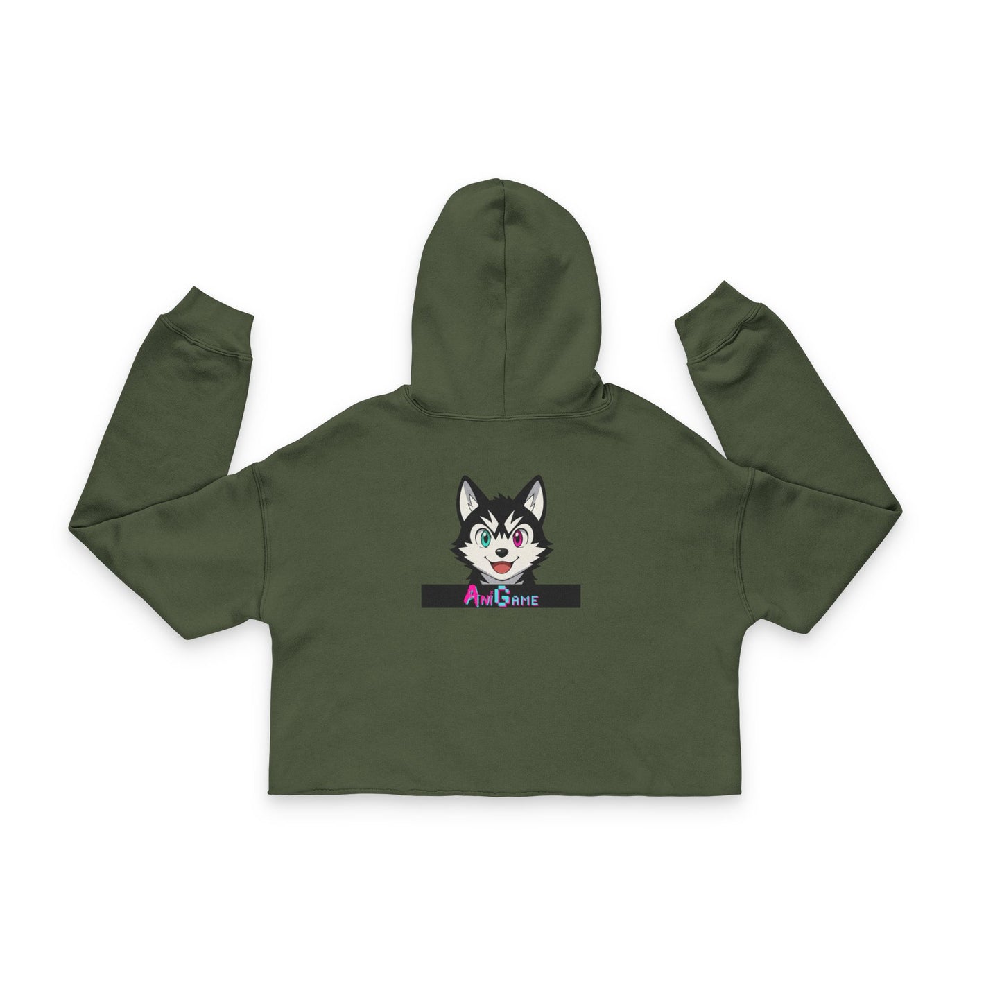 AniGame “Kyro The Wolf” Women's Cropped Hoodie