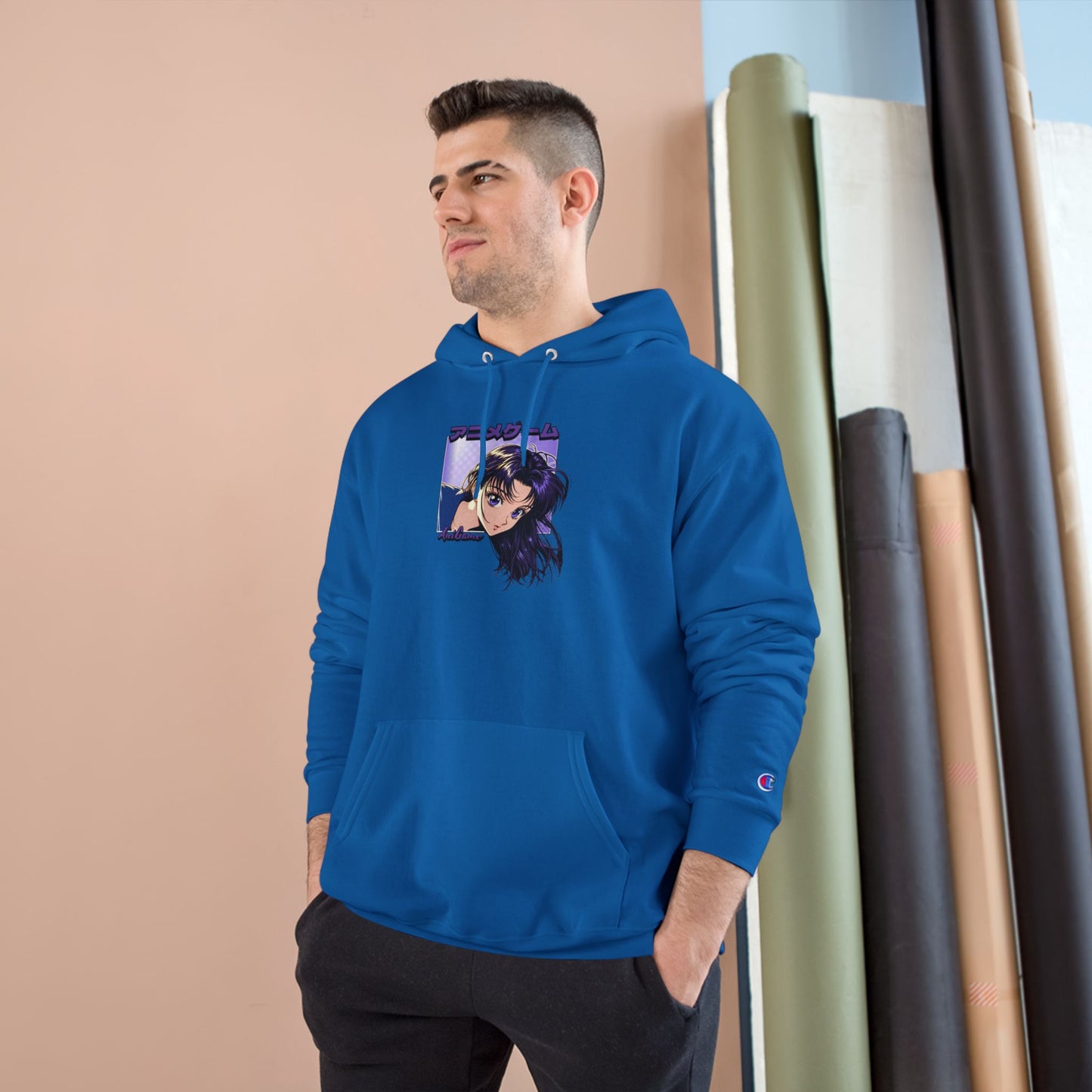 AniGame X Champion “CURIOUS PURPLE” Hoodie