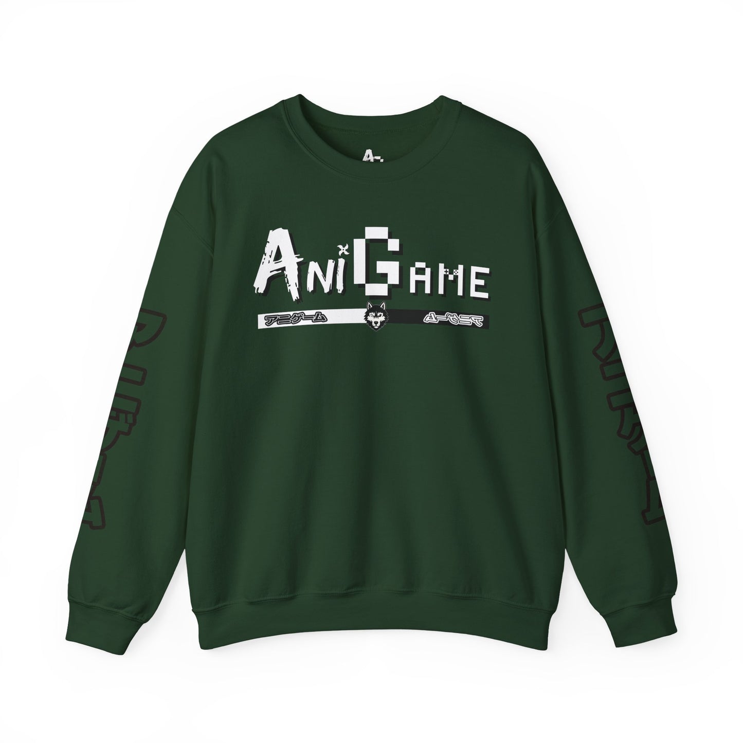 AniGame Unisex Crewneck Sweatshirt, Cozy Fashion, Graphic Sweatshirt, Gifts for Gamers, Streetwear Style