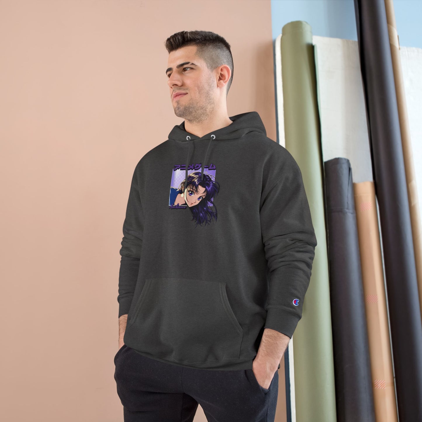 AniGame X Champion “CURIOUS PURPLE” Hoodie