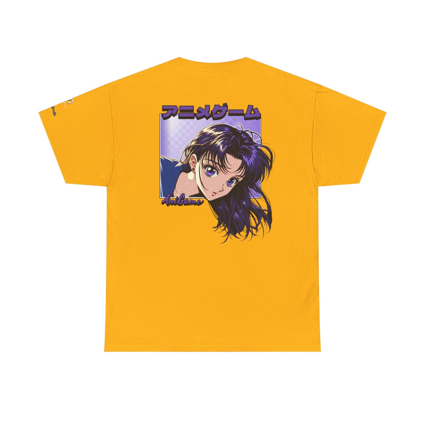 AniGame “Curious Purple” T-Shirt , Vintage Anime Shirt, Unisex Cotton T-Shirt, Casual Graphic Wear
