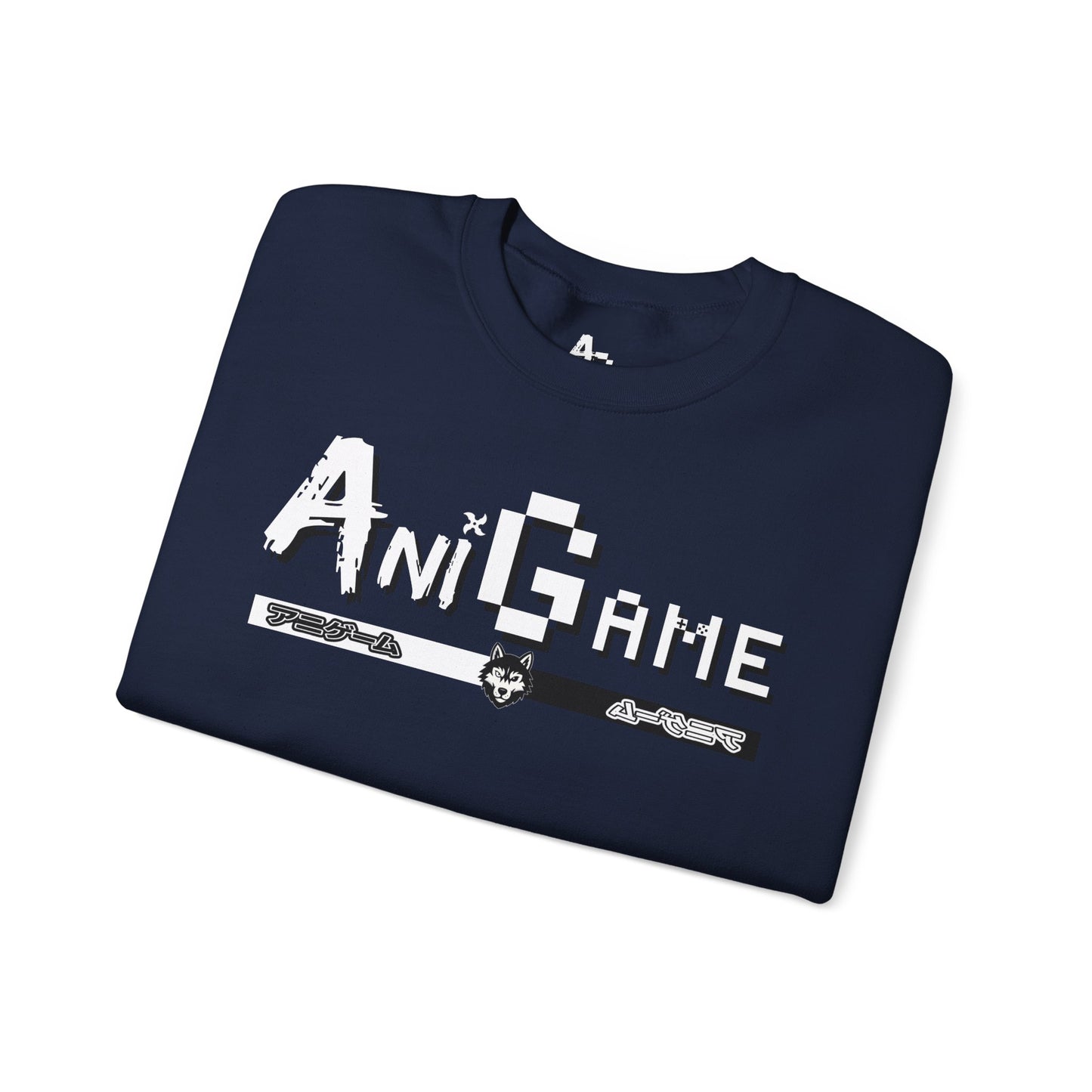 AniGame Unisex Crewneck Sweatshirt, Cozy Fashion, Graphic Sweatshirt, Gifts for Gamers, Streetwear Style