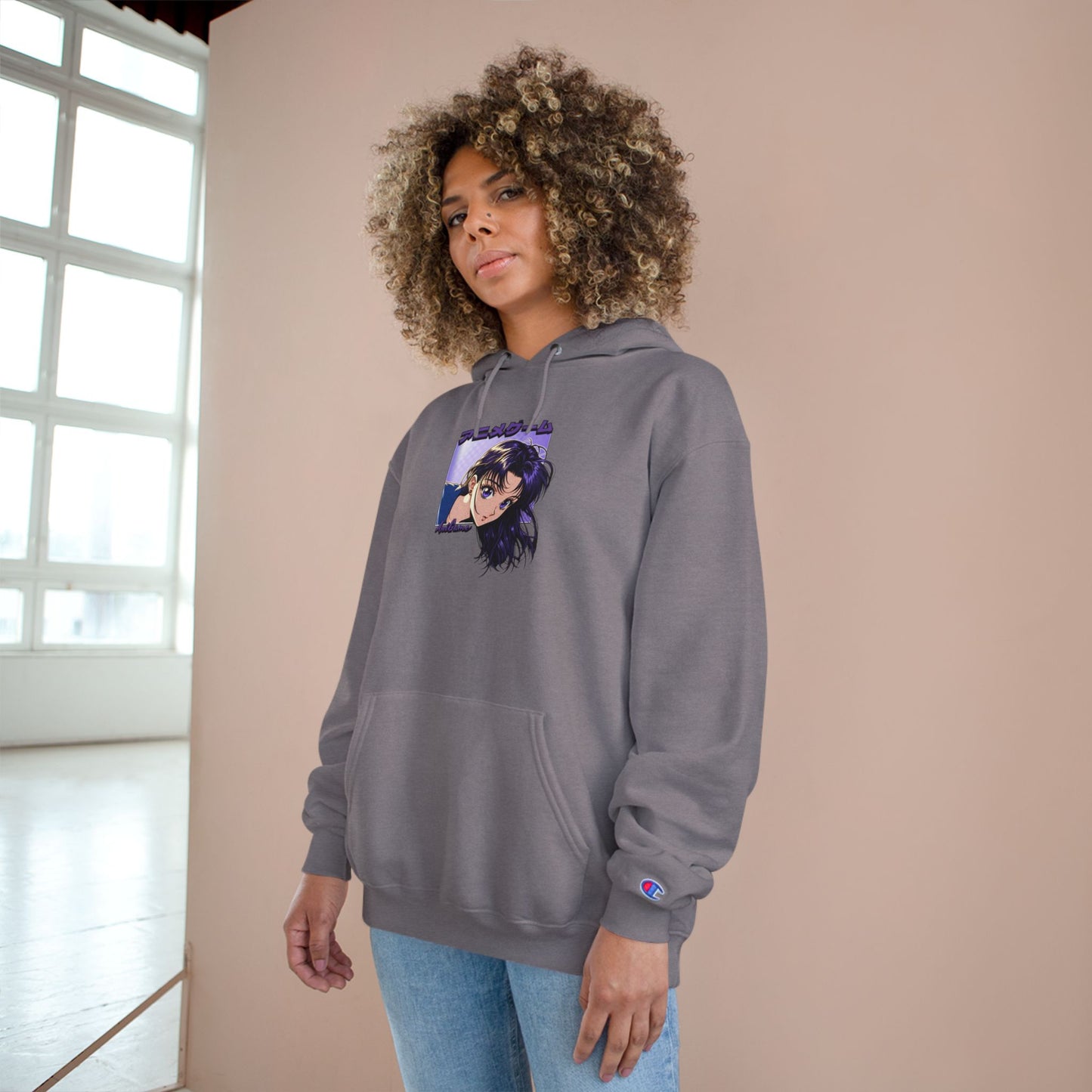 AniGame X Champion “CURIOUS PURPLE” Hoodie