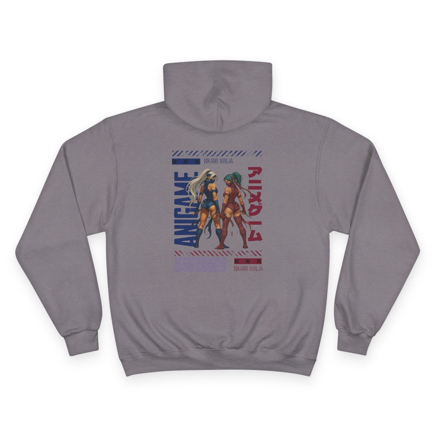 AniGame X Champion Hoodie | Level Up Style, Cozy Streetwear, Perfect Gift for Friends, Relaxed Aesthetic, Casual Wear