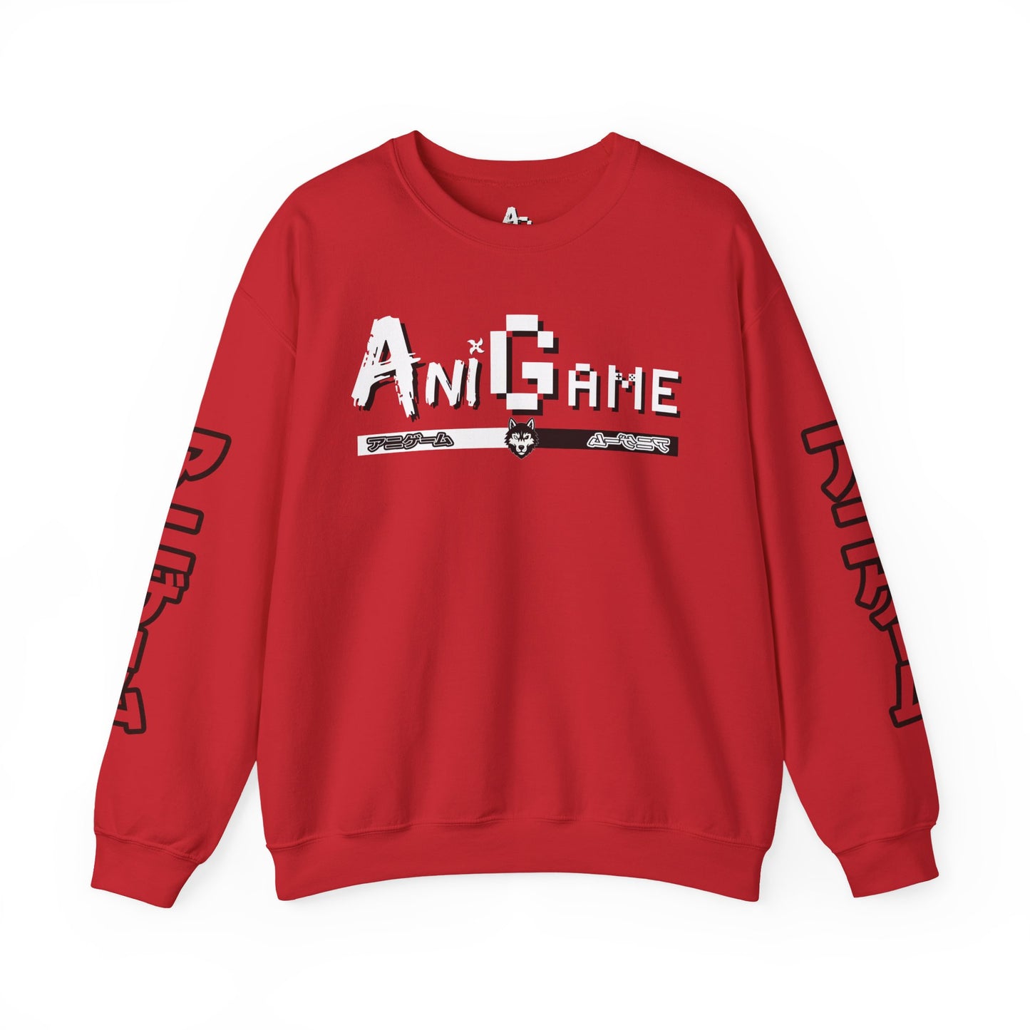 AniGame Unisex Crewneck Sweatshirt, Cozy Fashion, Graphic Sweatshirt, Gifts for Gamers, Streetwear Style