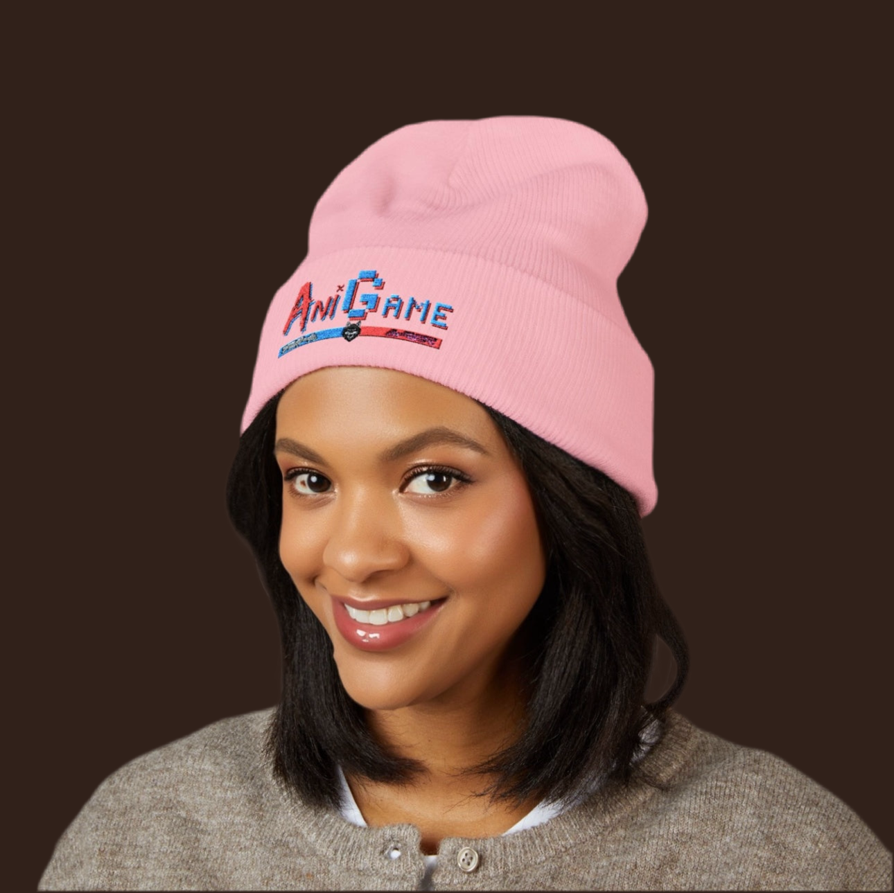 AniGame Embroidery Beanie