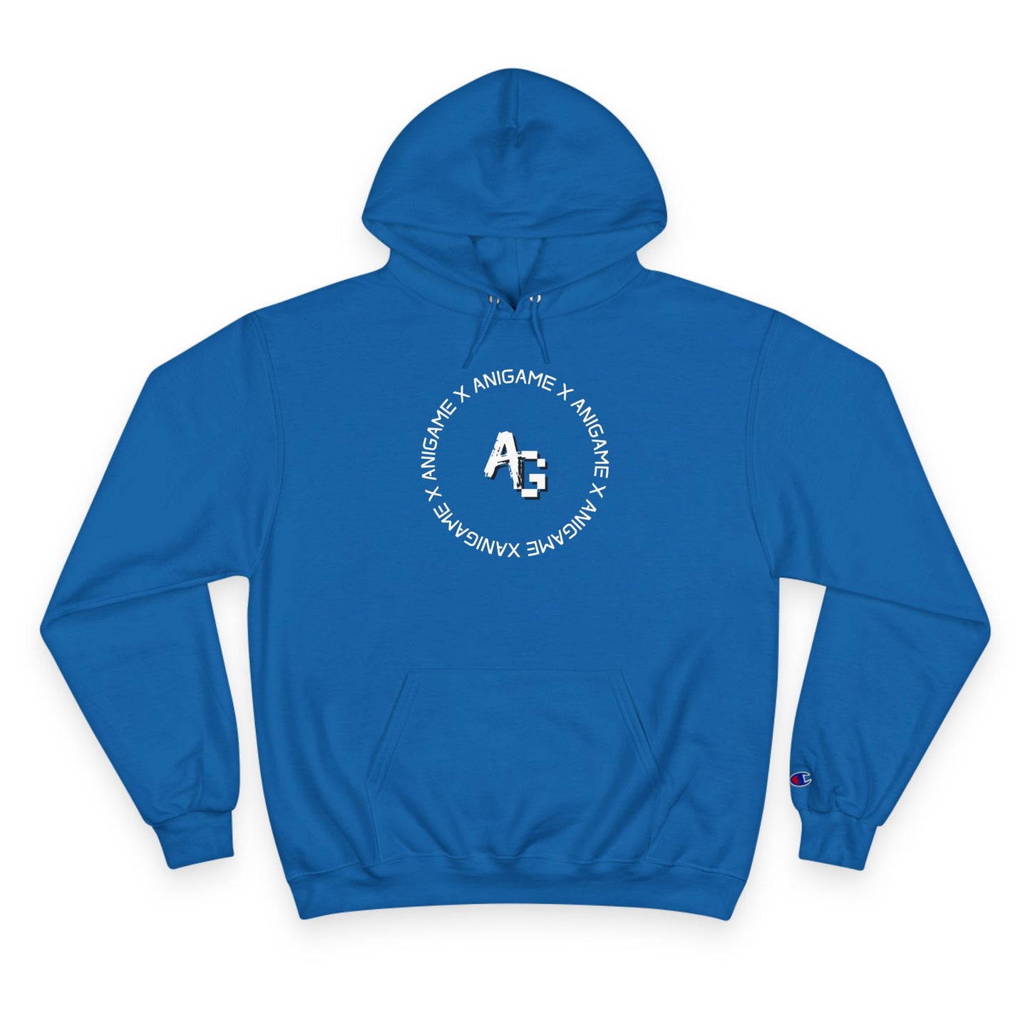 AniGame X Champion Hoodie | Level Up Style, Cozy Streetwear, Perfect Gift for Friends, Relaxed Aesthetic, Casual Wear