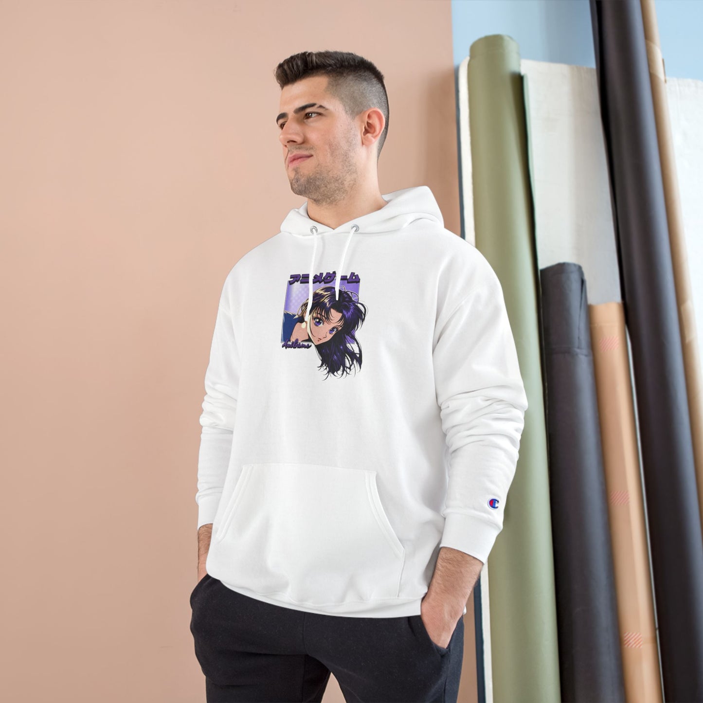 AniGame X Champion “CURIOUS PURPLE” Hoodie