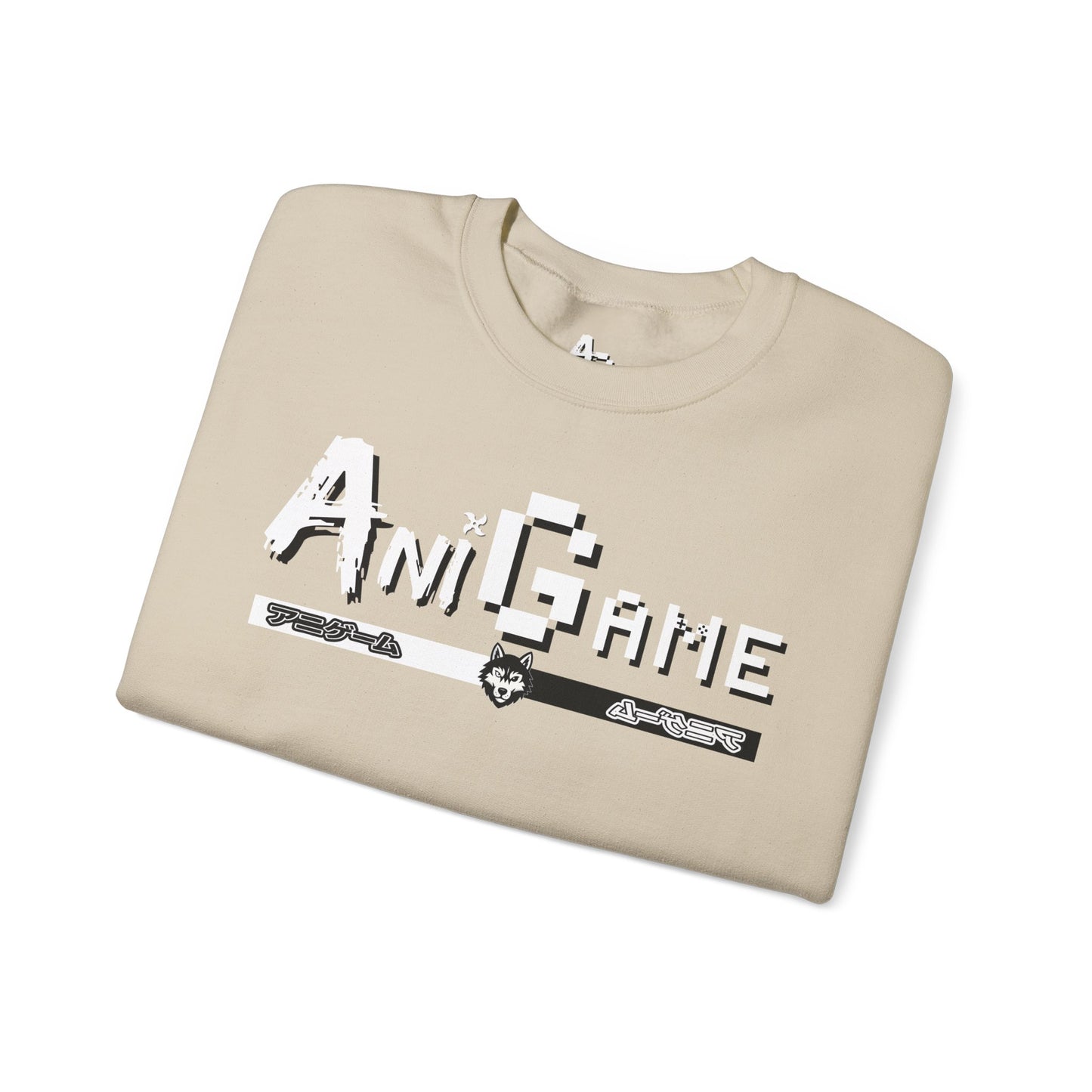 AniGame Unisex Crewneck Sweatshirt, Cozy Fashion, Graphic Sweatshirt, Gifts for Gamers, Streetwear Style
