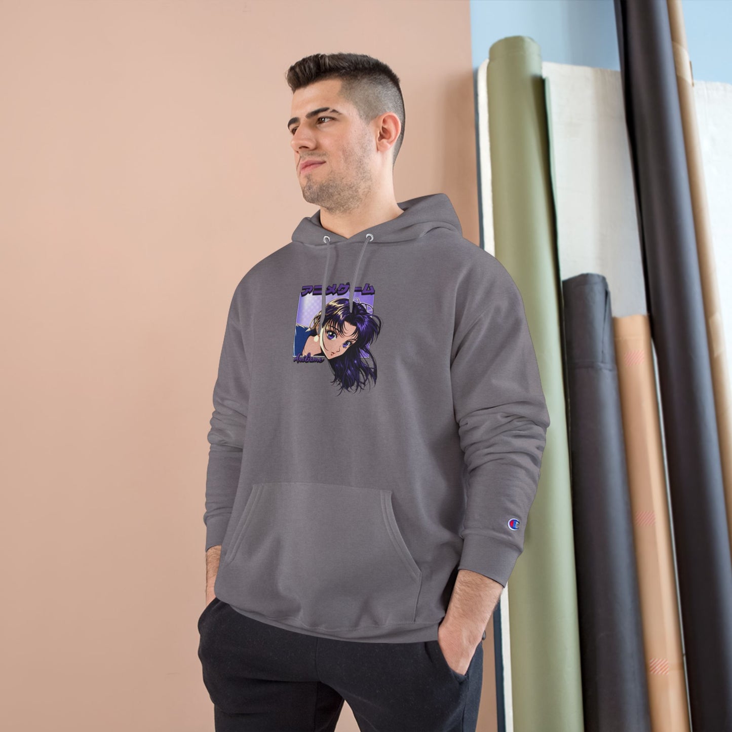 AniGame X Champion “CURIOUS PURPLE” Hoodie
