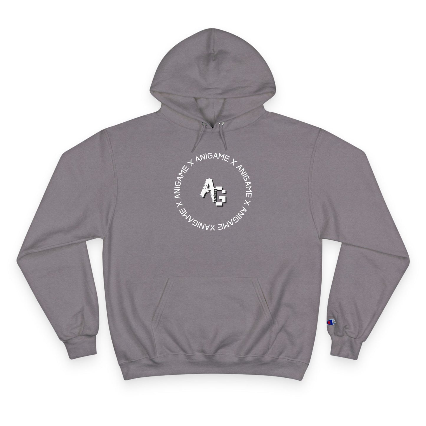 AniGame X Champion Hoodie | Level Up Style, Cozy Streetwear, Perfect Gift for Friends, Relaxed Aesthetic, Casual Wear