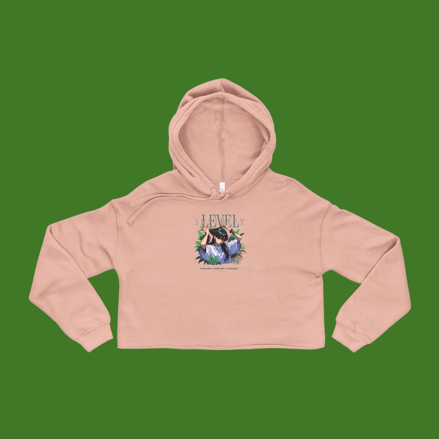AniGame “Level Infinity” Cropped Hoodie