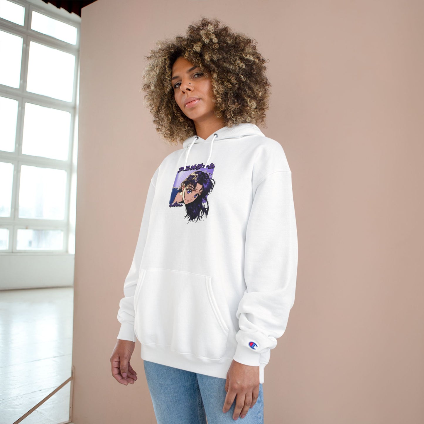 AniGame X Champion “CURIOUS PURPLE” Hoodie