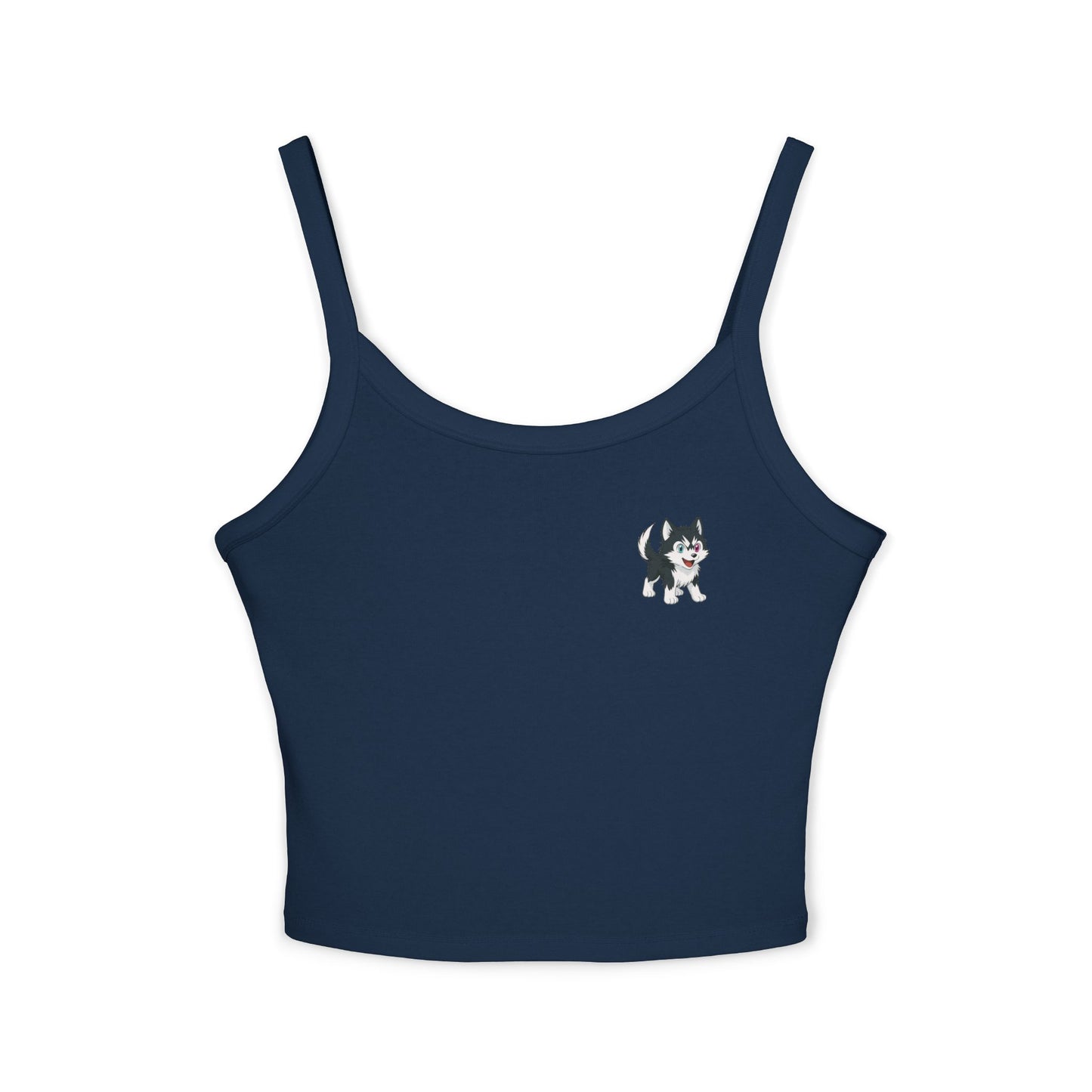 Cute Husky Graphic Women's Tank Top - Summer Fashion, Dog Lover Gift, Casual Wear, Beach Outfit, Everyday Comfort