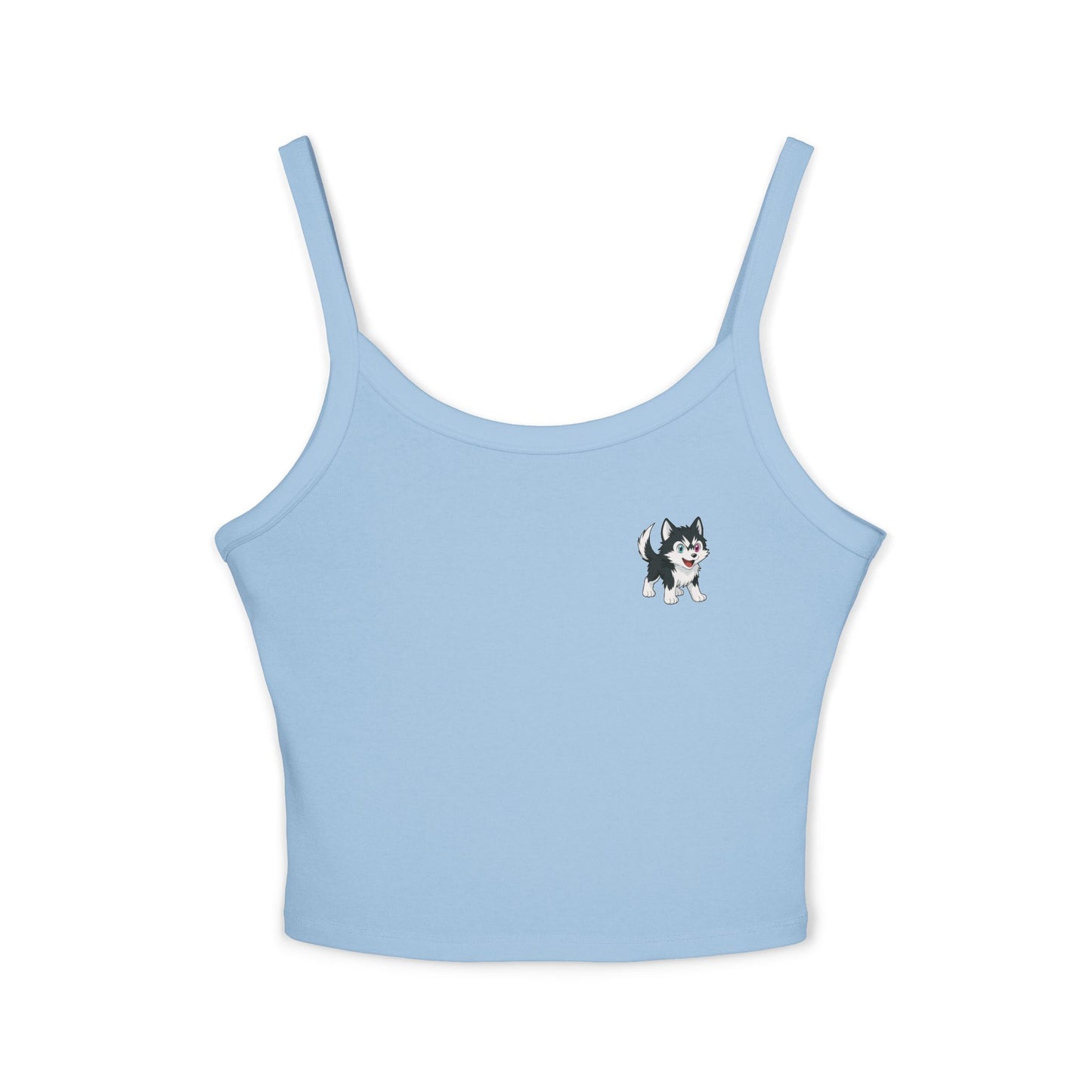 Cute Husky Graphic Women's Tank Top - Summer Fashion, Dog Lover Gift, Casual Wear, Beach Outfit, Everyday Comfort