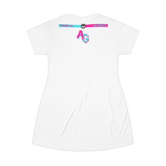 AniGame T-Shirt Dress - Casual and Comfortable Wear