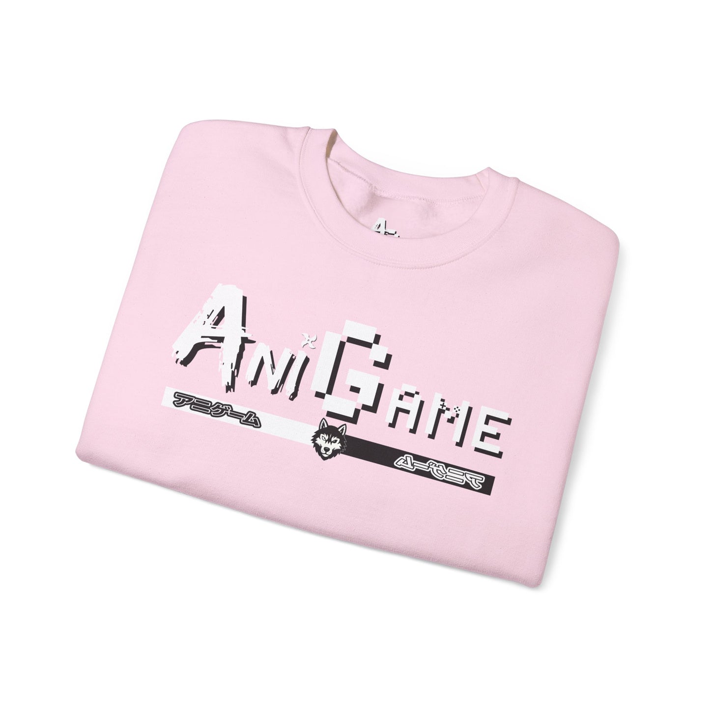 AniGame Unisex Crewneck Sweatshirt, Cozy Fashion, Graphic Sweatshirt, Gifts for Gamers, Streetwear Style