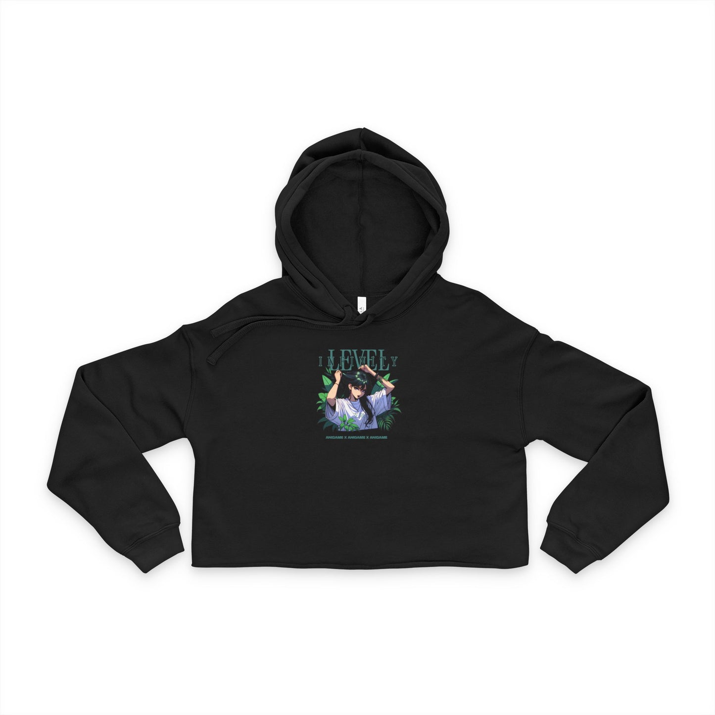 AniGame “Level Infinity” Cropped Hoodie