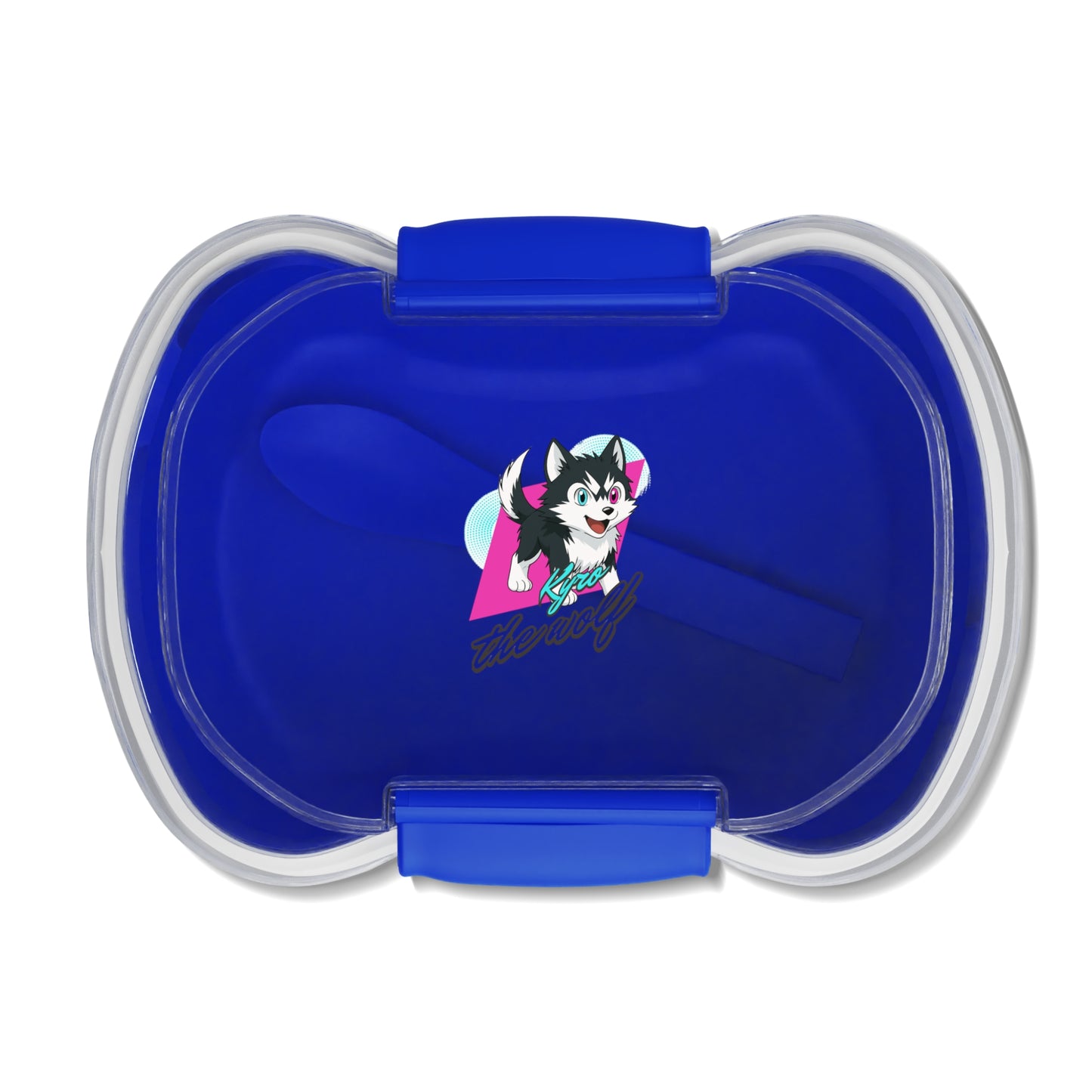 Colorful Two-Tier Bento Box with Cute Husky Design for Kids, Lunch Container, School Lunch Box, Snack Organizer, Meal Prep Essentials
