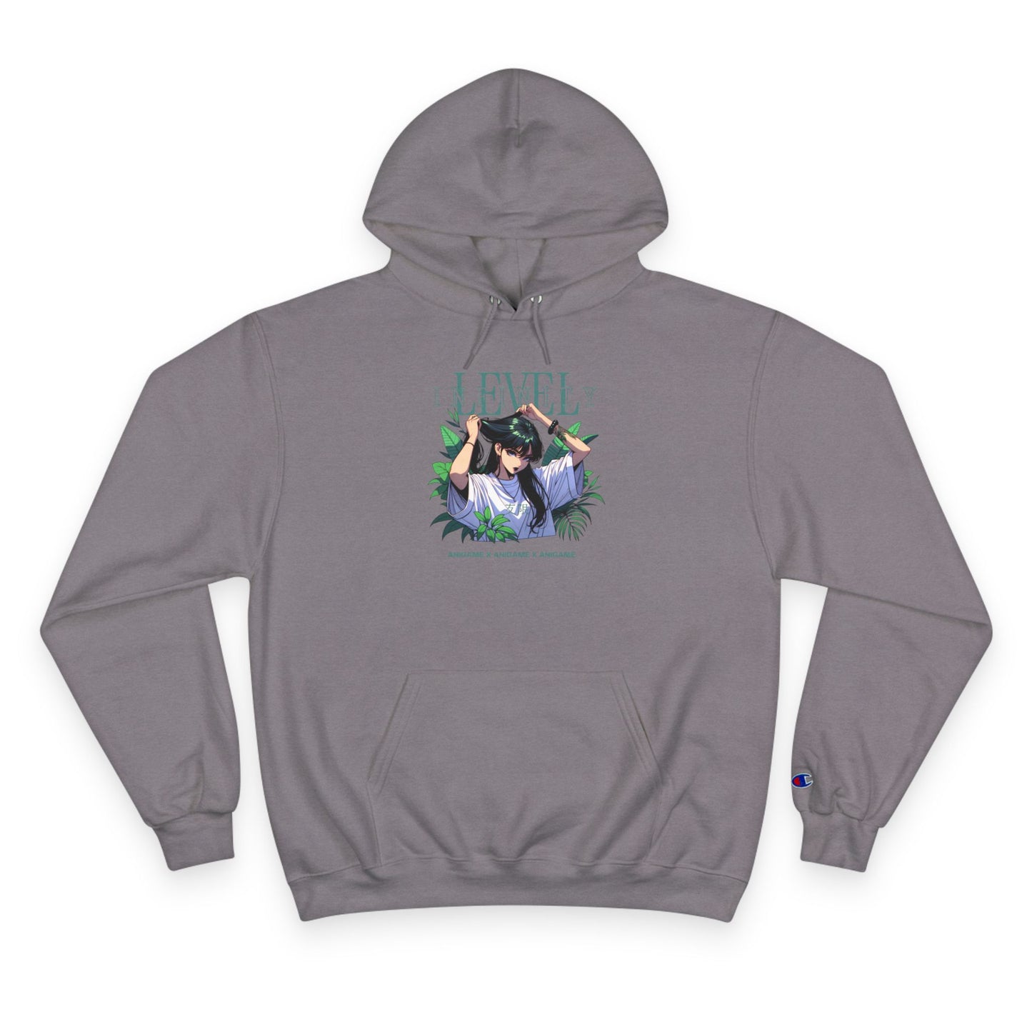 AniGame X Champion “Level Infinity” Hoodie | Casual style and comfort