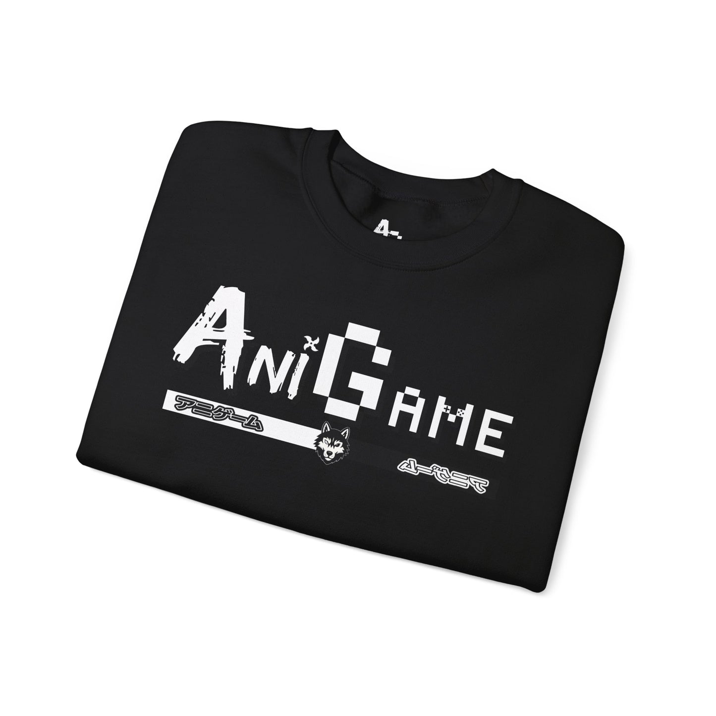 AniGame Unisex Crewneck Sweatshirt, Cozy Fashion, Graphic Sweatshirt, Gifts for Gamers, Streetwear Style