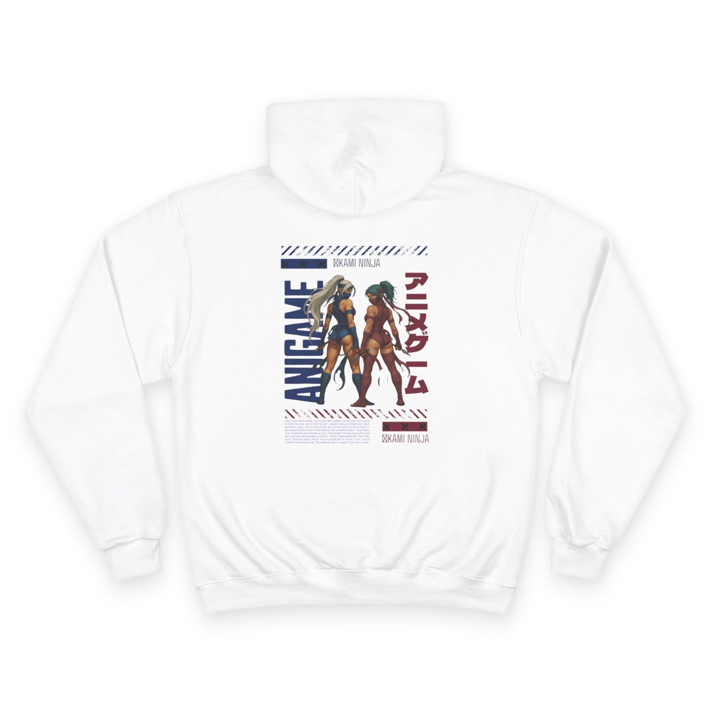 AniGame X Champion Hoodie | Level Up Style, Cozy Streetwear, Perfect Gift for Friends, Relaxed Aesthetic, Casual Wear