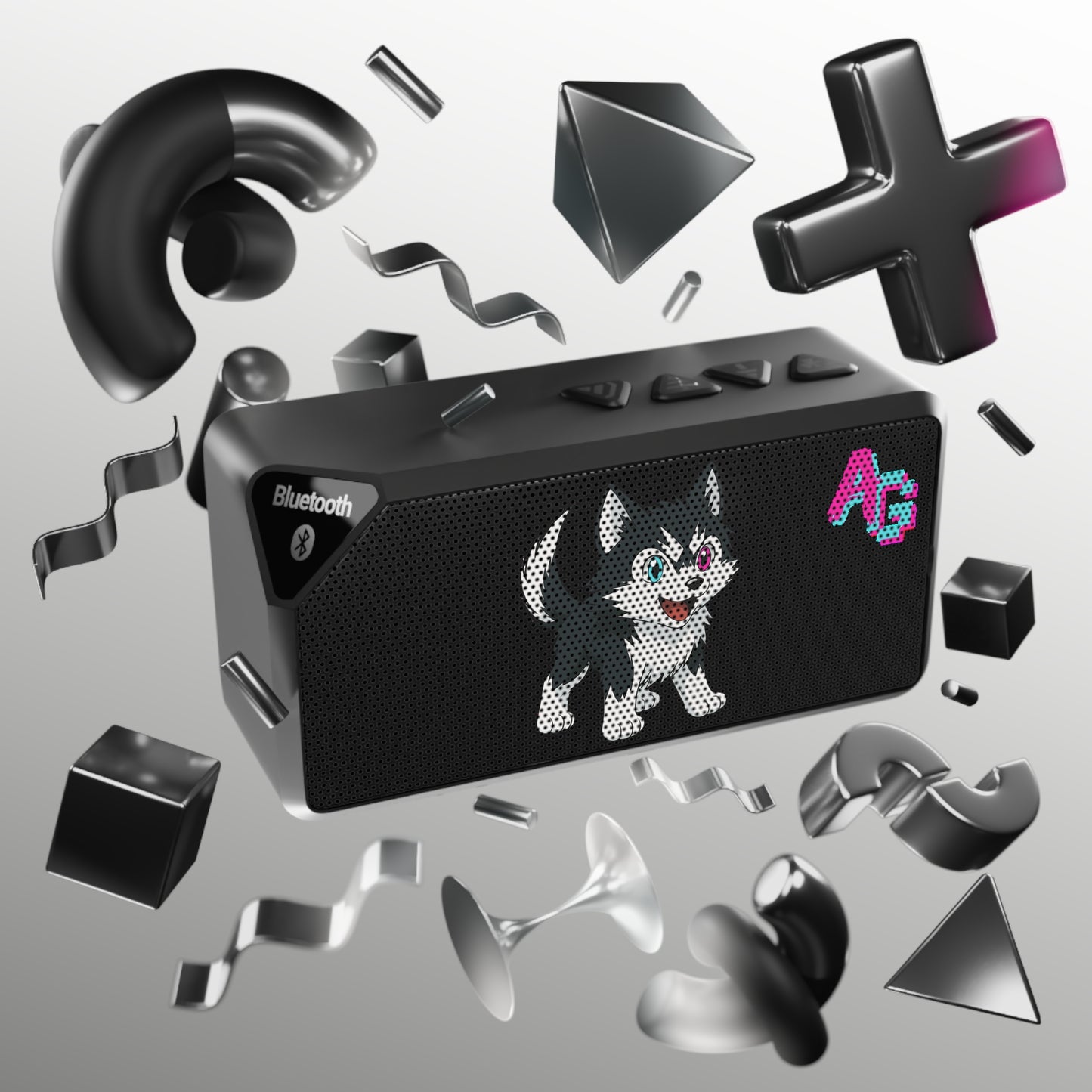 AniGame “KYRO, THE WOLF” Bluetooth Speaker