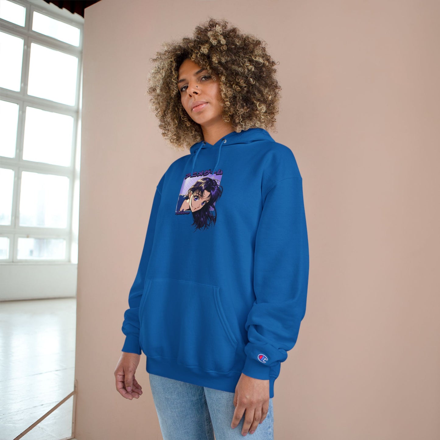 AniGame X Champion “CURIOUS PURPLE” Hoodie
