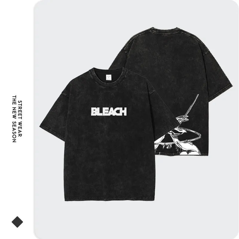 Bleach ~ Premium Vintage Washed Character T-Shirts (BLACK)