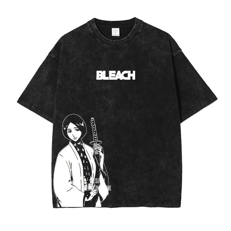 Bleach ~ Premium Vintage Washed Character T-Shirts (BLACK)