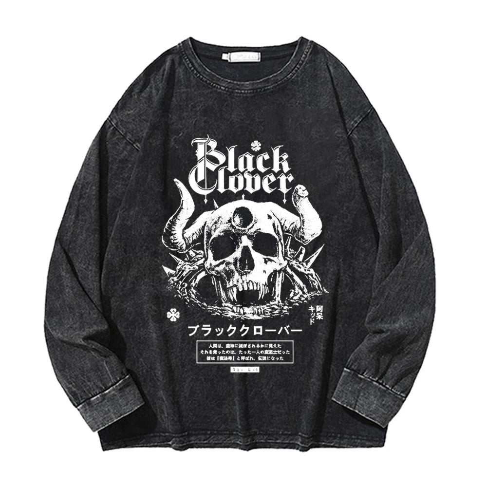Black Clover ~ Vintage Washed Sweatshirt