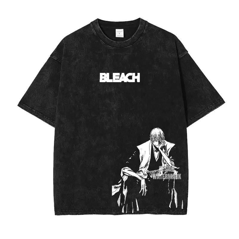 Bleach ~ Premium Vintage Washed Character T-Shirts (BLACK)