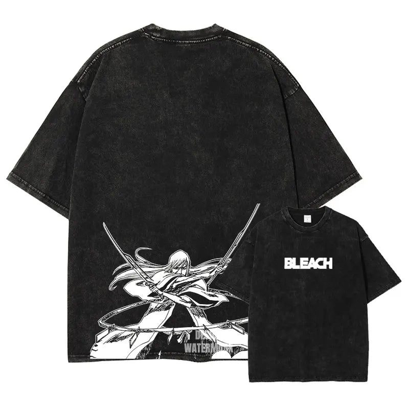 Bleach ~ Premium Vintage Washed Character T-Shirts (BLACK)